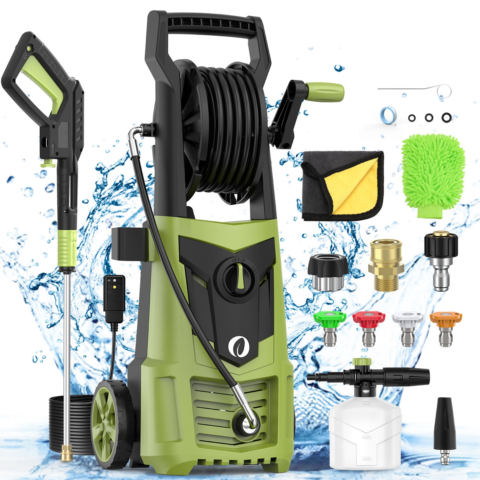 4000 PSI Electric Pressure Washer Powerful Cleaning Machine For Car Patio Metal