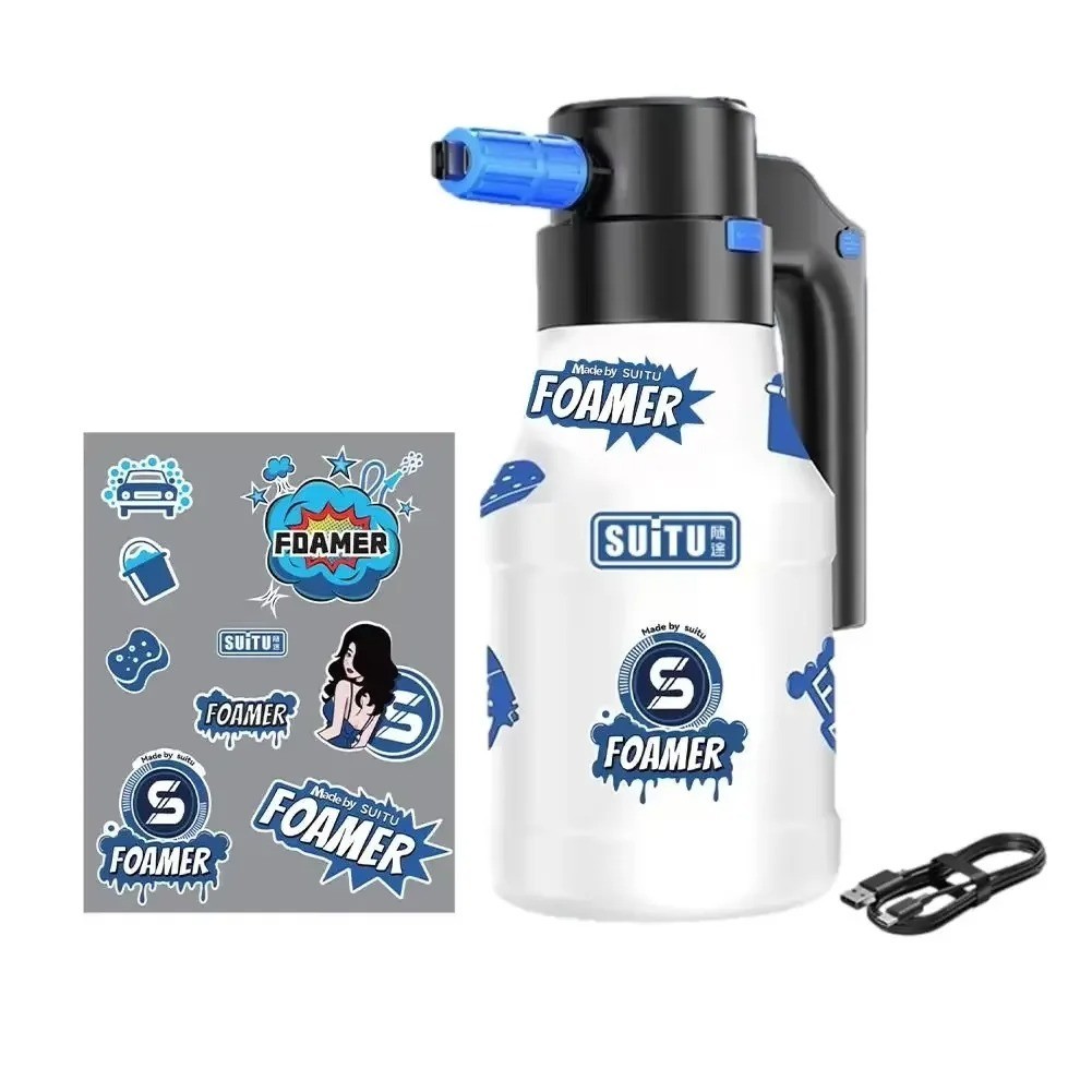 1.5L Electric Car Foam Sprayer, Foam Sprayer for Car Wash with USB Rechargeable,