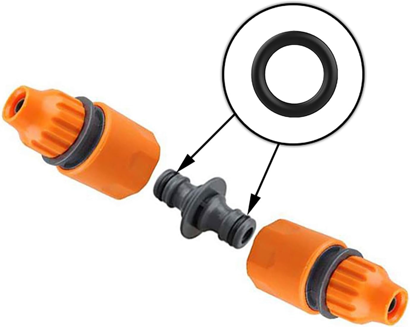 O-Rings 50 Pack for Pressure Washer Fittings Compatible with 1/4, 3/8 & M22