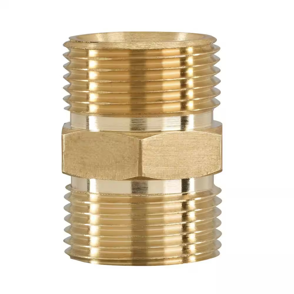 Male M22 X Male M22 14 Mm 4500-PSI Pressure Washer Hose to Hose Coupler