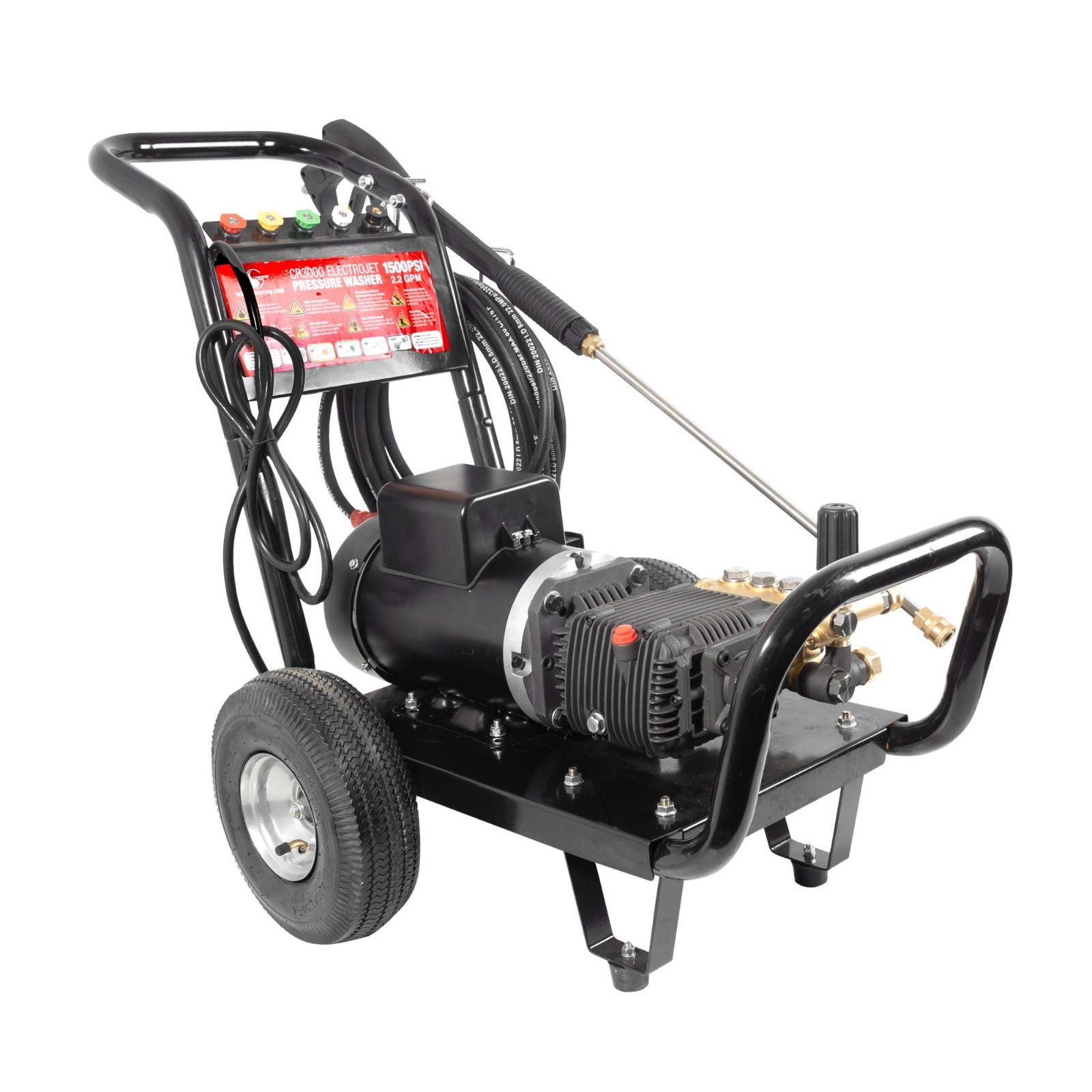 Canpump Electrojet CR3000: 2 hp Electric Pressure Washer 115 V, Auto Start-Stop