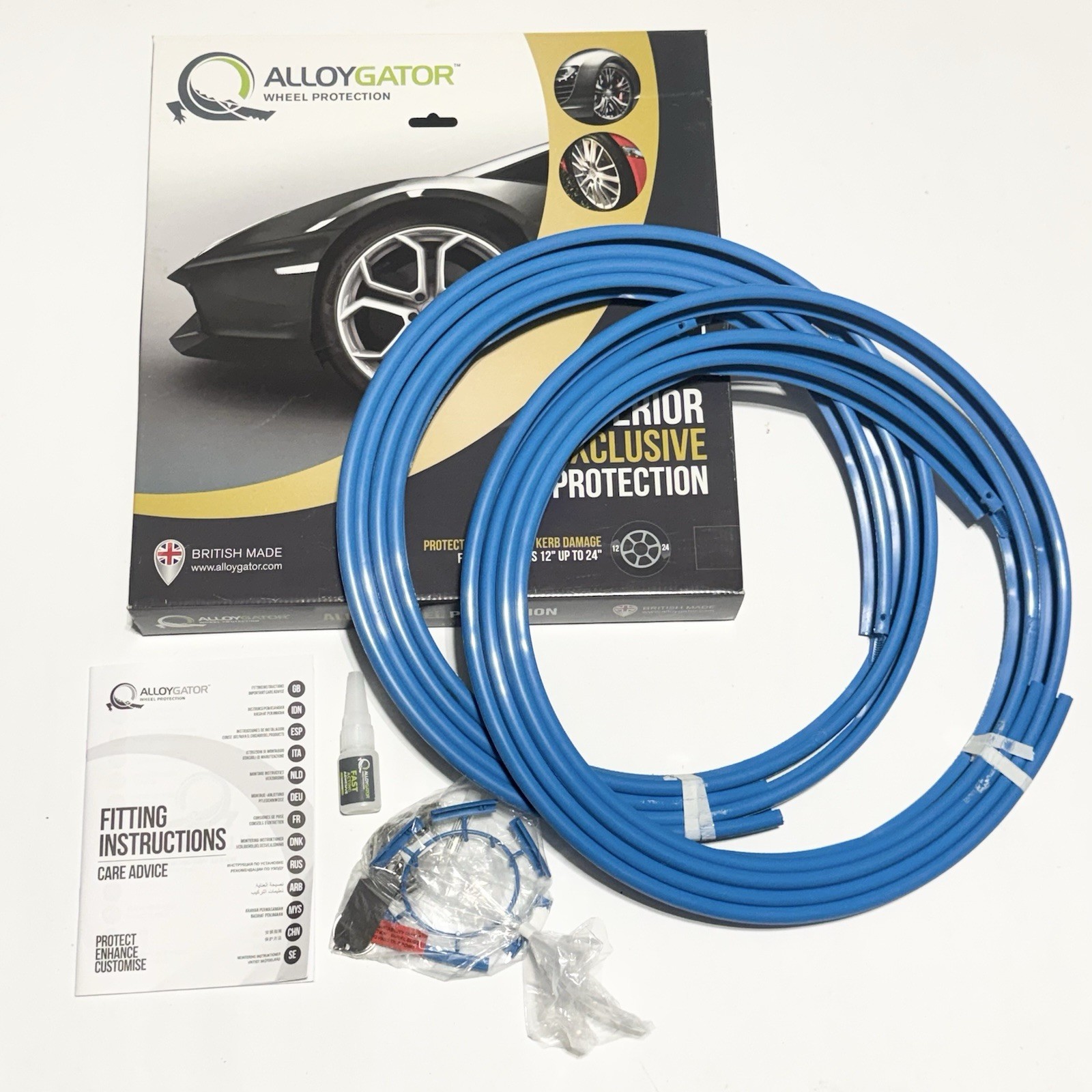 AlloyGator Blue Rim Protector for Car Wheels Fits 12-24 Wheel Diameter Listing A