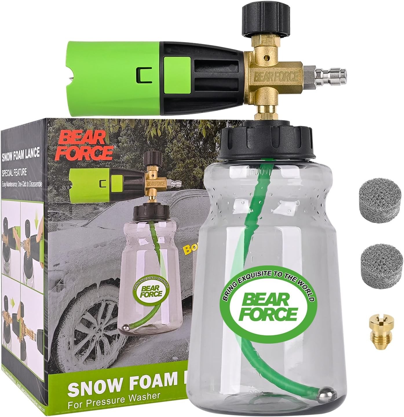 5000 PSI Foam Cannon Pro+ with 34oz Bottle & 1/4″ Quick Plug
