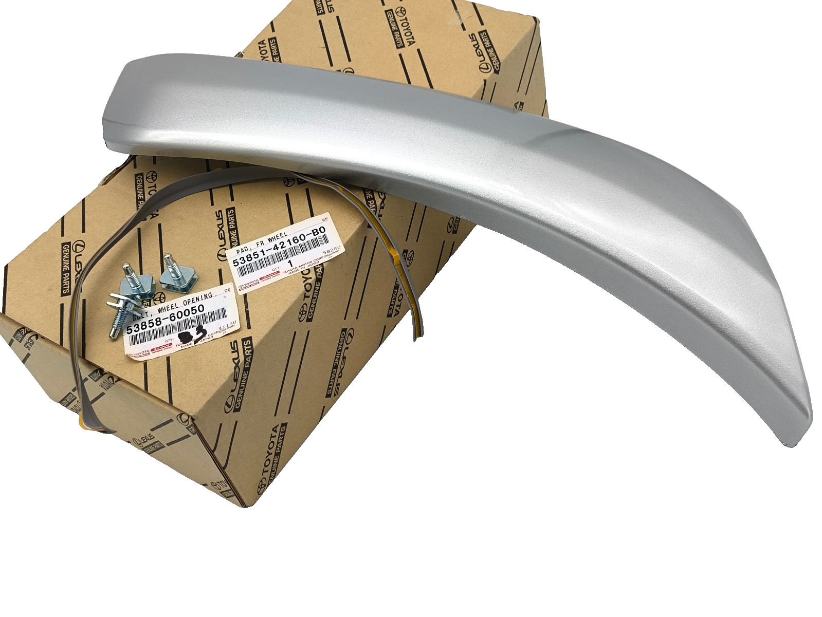 NEW 5211342050B0 for Toyota Rav4 00-05 EXTENSION FRONT BUMPER LH SILVER 1D4 SET