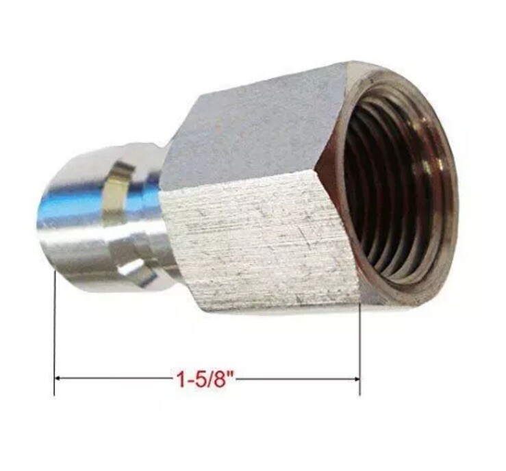 Ultimate Washer 3/8″ Quick Connect Pressure Washer Male and Female Hose Adapter