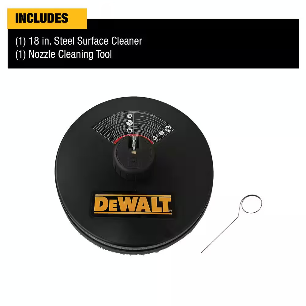 Universal 18 In. Surface Cleaner for Cold Water Pressure Washers Rated up to 370