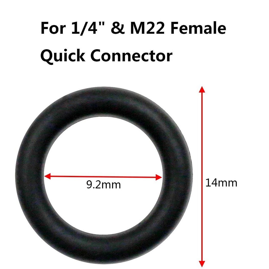 80 Pcs/Set 1/4 M22 + 3/8 O Rings For Pressure Washer Hose Quick Disconnect Kits