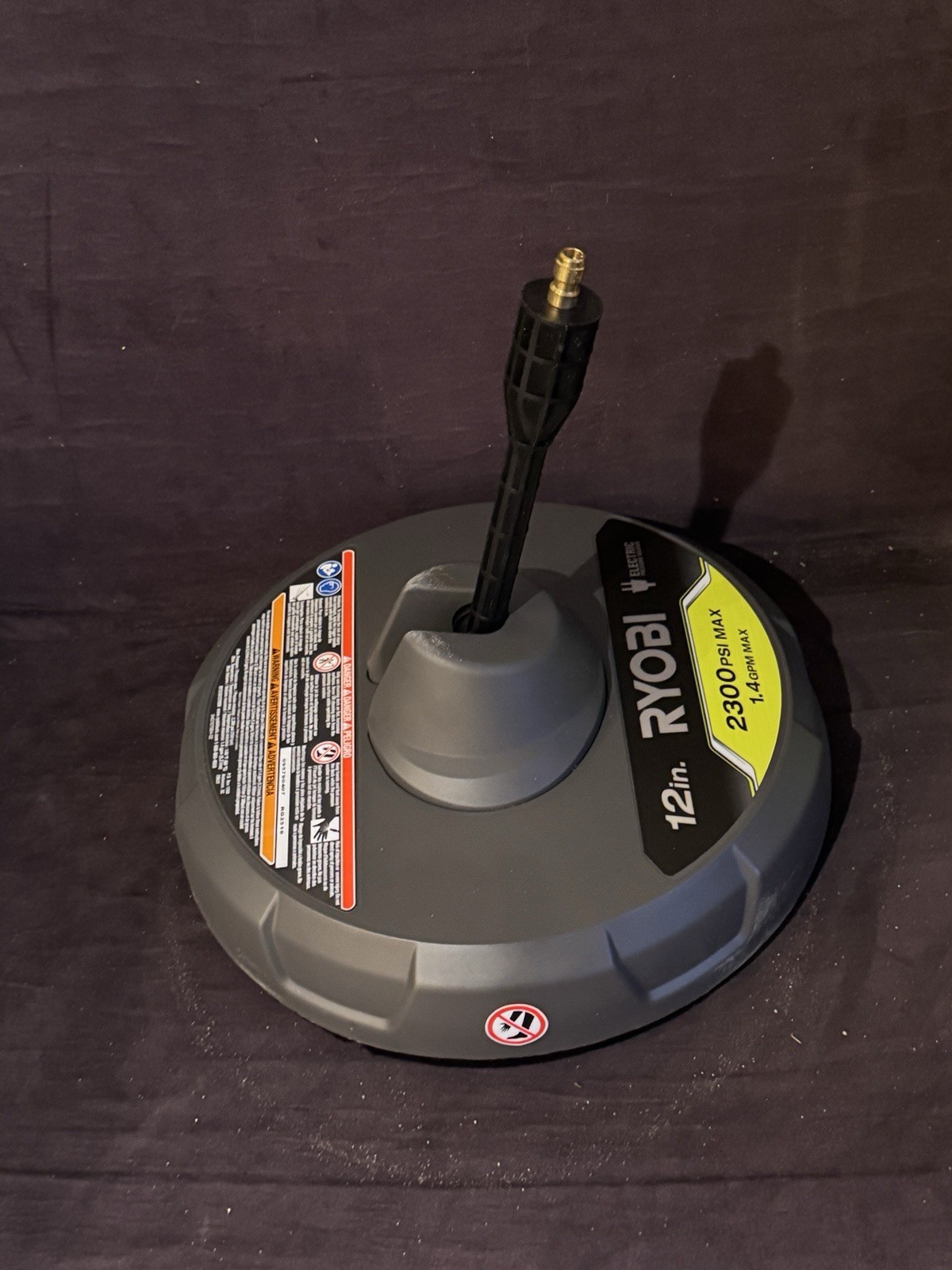 RYOBI 12 in. 2,300 PSI Electric Pressure Washers Surface Cleaner — RY31012