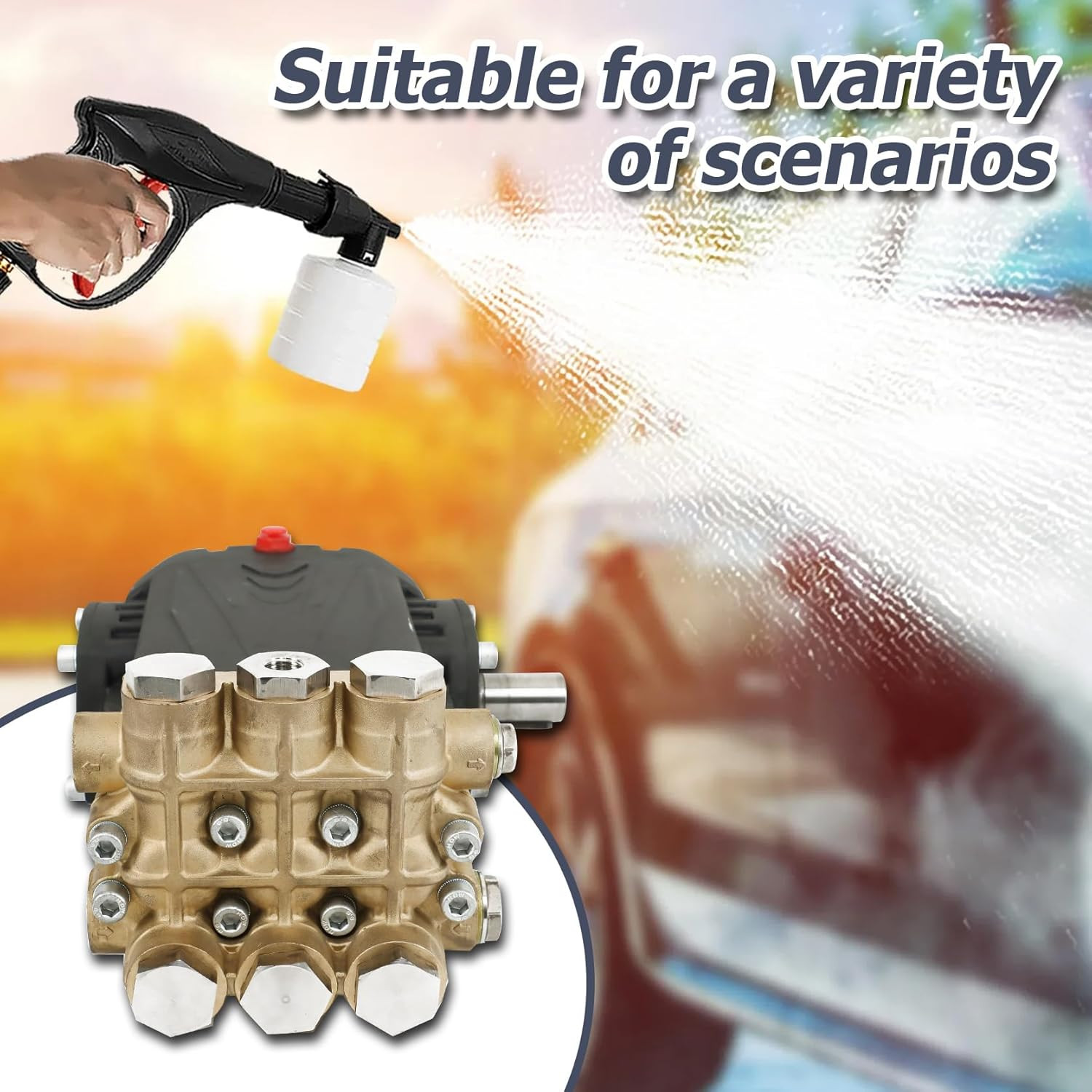 General Pump TS2021 5.6 GPM 3500 PSI Pressure Washer Pump with 24Mm Shaft