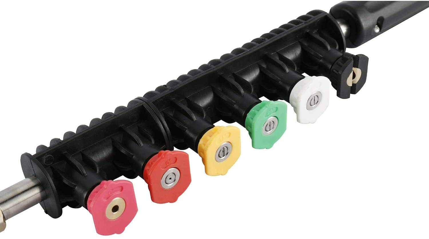 Pressure Washer Extension Wand Lance 6 Spray Nozzle Tip 30° 90° 120° Rod 4000PSI