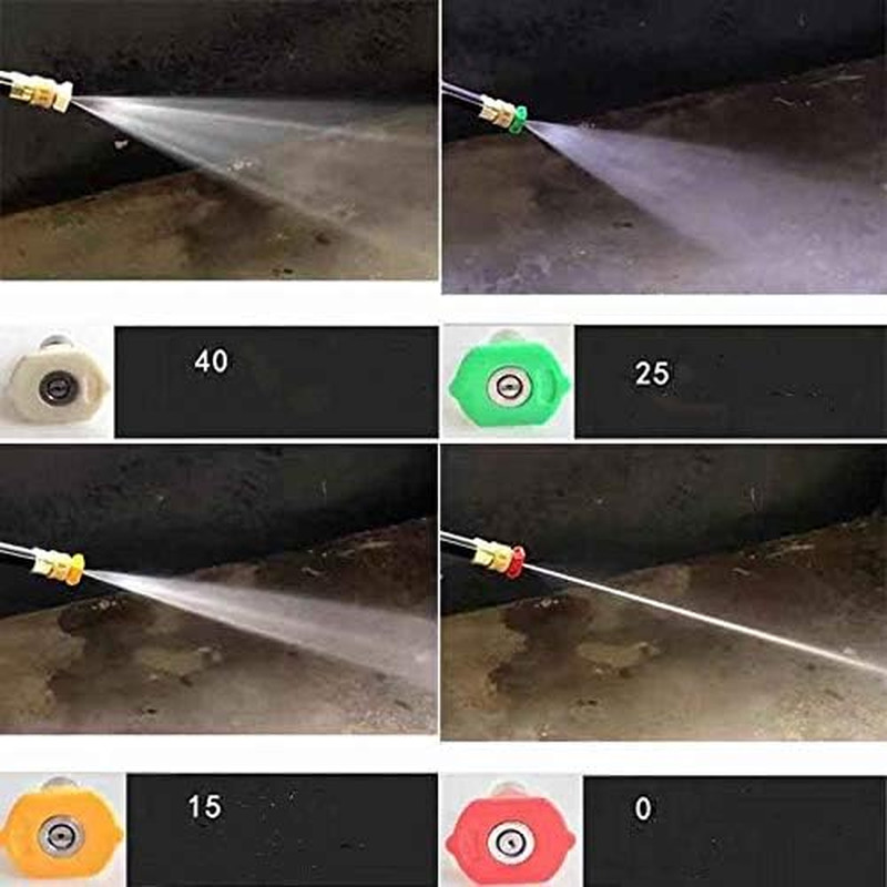5PCS High-Pressure Washer Spray Nozzle Tips Multiple Degrees 29 X 21 X 29Mm (0 D
