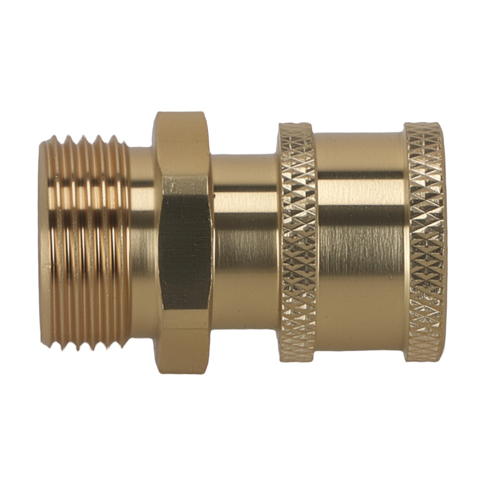 Brass M22 to 1/4″ Adapter for Pressure Washer Hose Gun Quick Connect 2Pcs