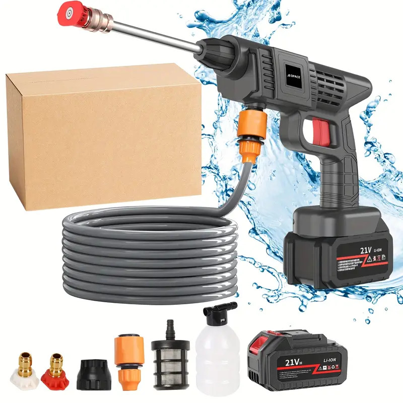 Wireless High Pressure Car Washer Portable Car Wash Cleaner Machine Water Gun