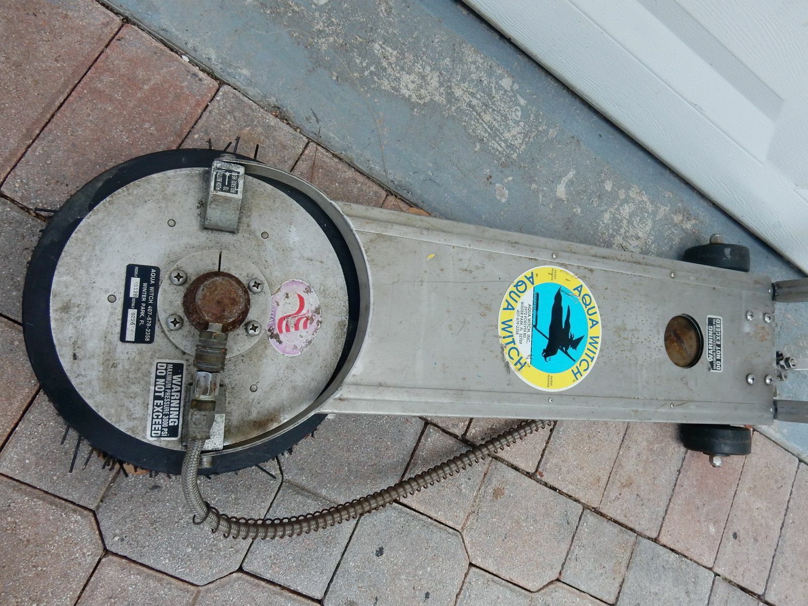 AQUA WITCH ROTARY PRESSURE WASHER SURFACE CLEANER STAINLESS STEEL PROJECT