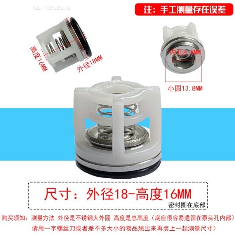 3PCS Check Valve Repair Kit Power High Pressure Car Washer Pump Head