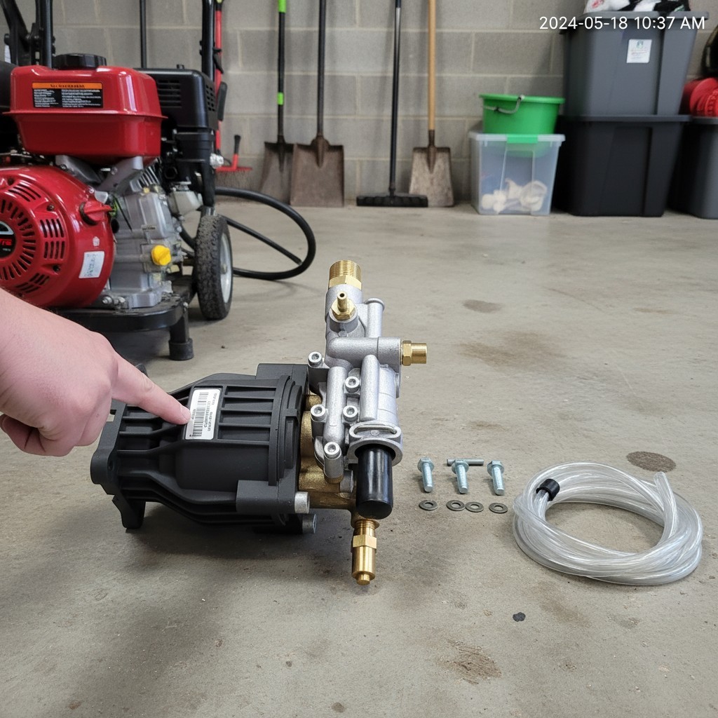 OEM Technologies Pressure Washer Pump – 2.5 GPM Flow, Thermal Relief, 3/4″ Shaft