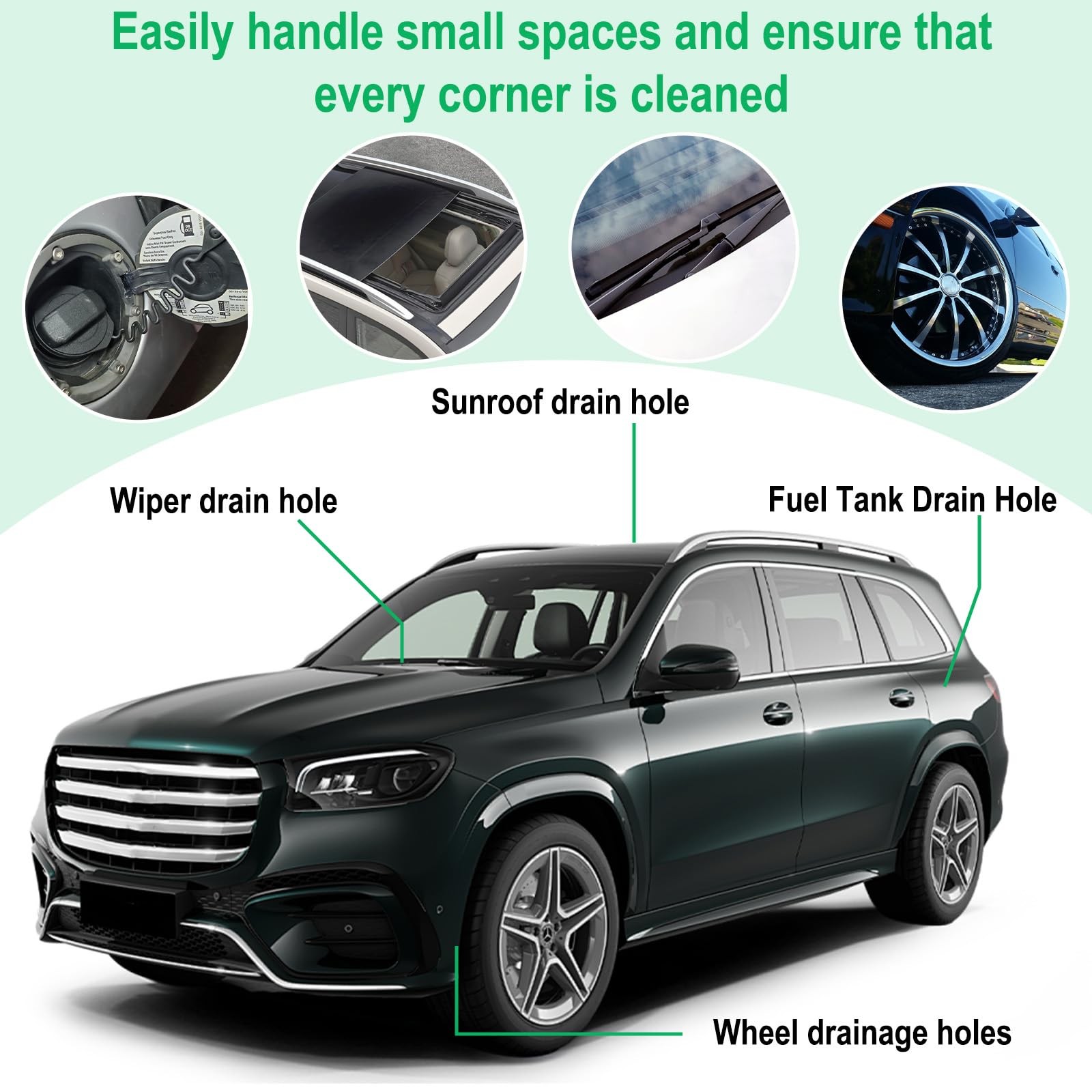 Auto Sunroof Drain Cleaning Tool, 78 Inch Flexible Tube 78