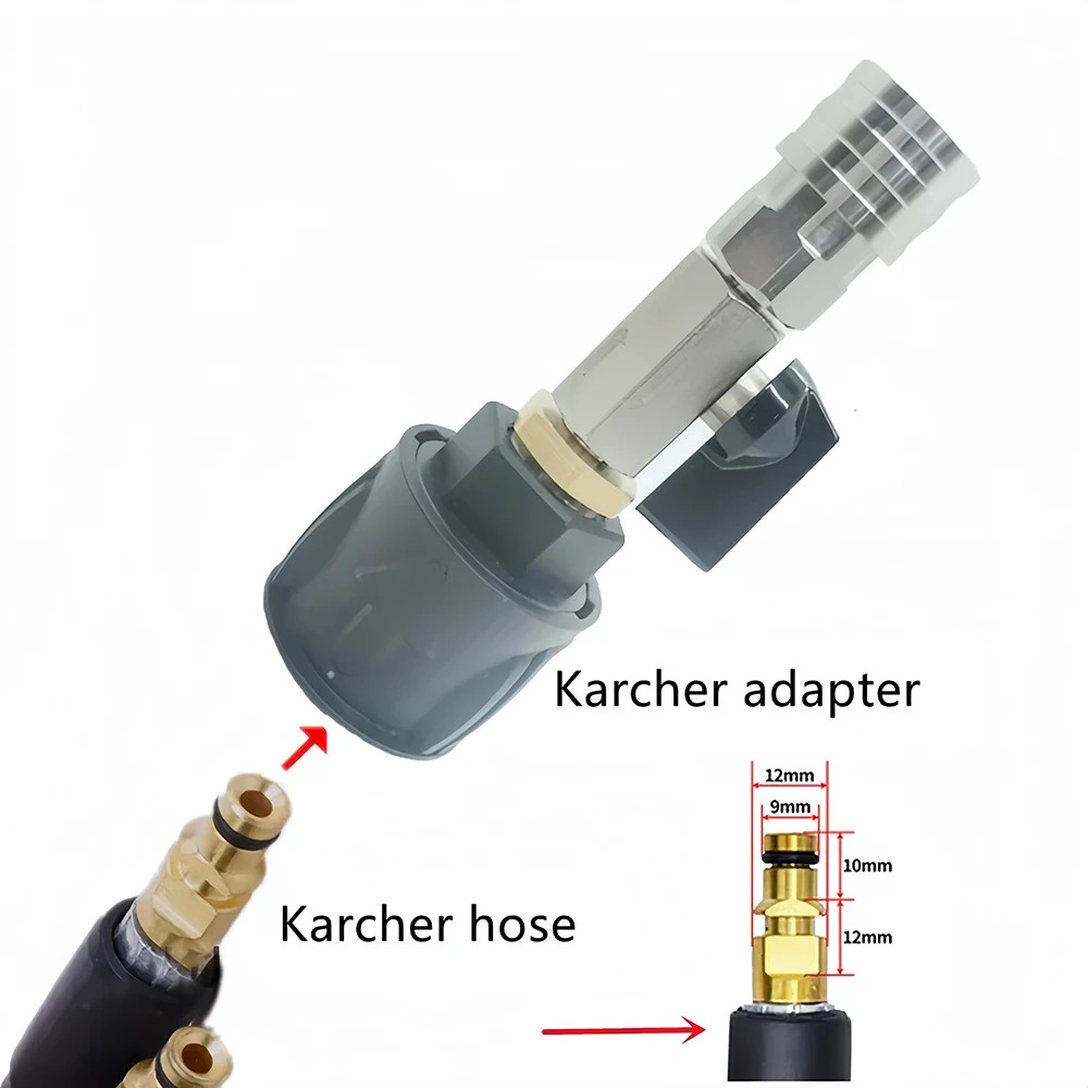 1/4″ Quick Connect Stainless Steel Ball Valve for Karcher K2~K7 Pressure Washer