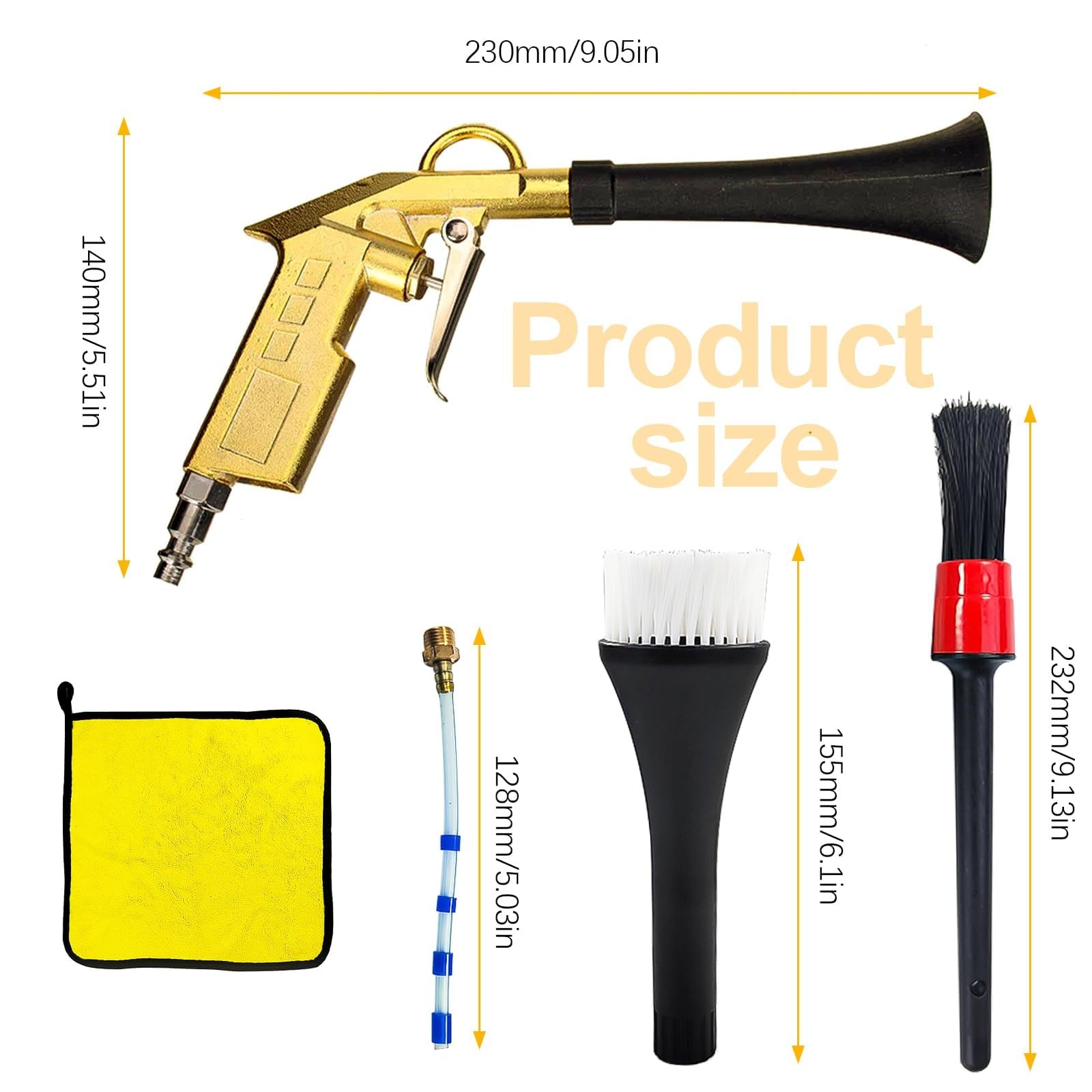 QZQUFJ Air Compressor for Car Detailing Tool, High Pressure Air…
