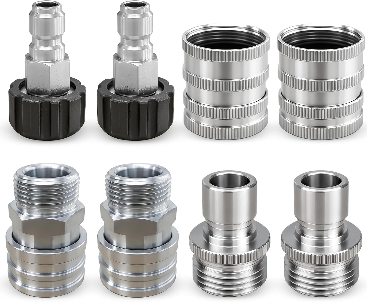 Pressure Washer Quick Connect Kit M22 to 3/8″ & 3/4″ Quick Disconnect Fittings