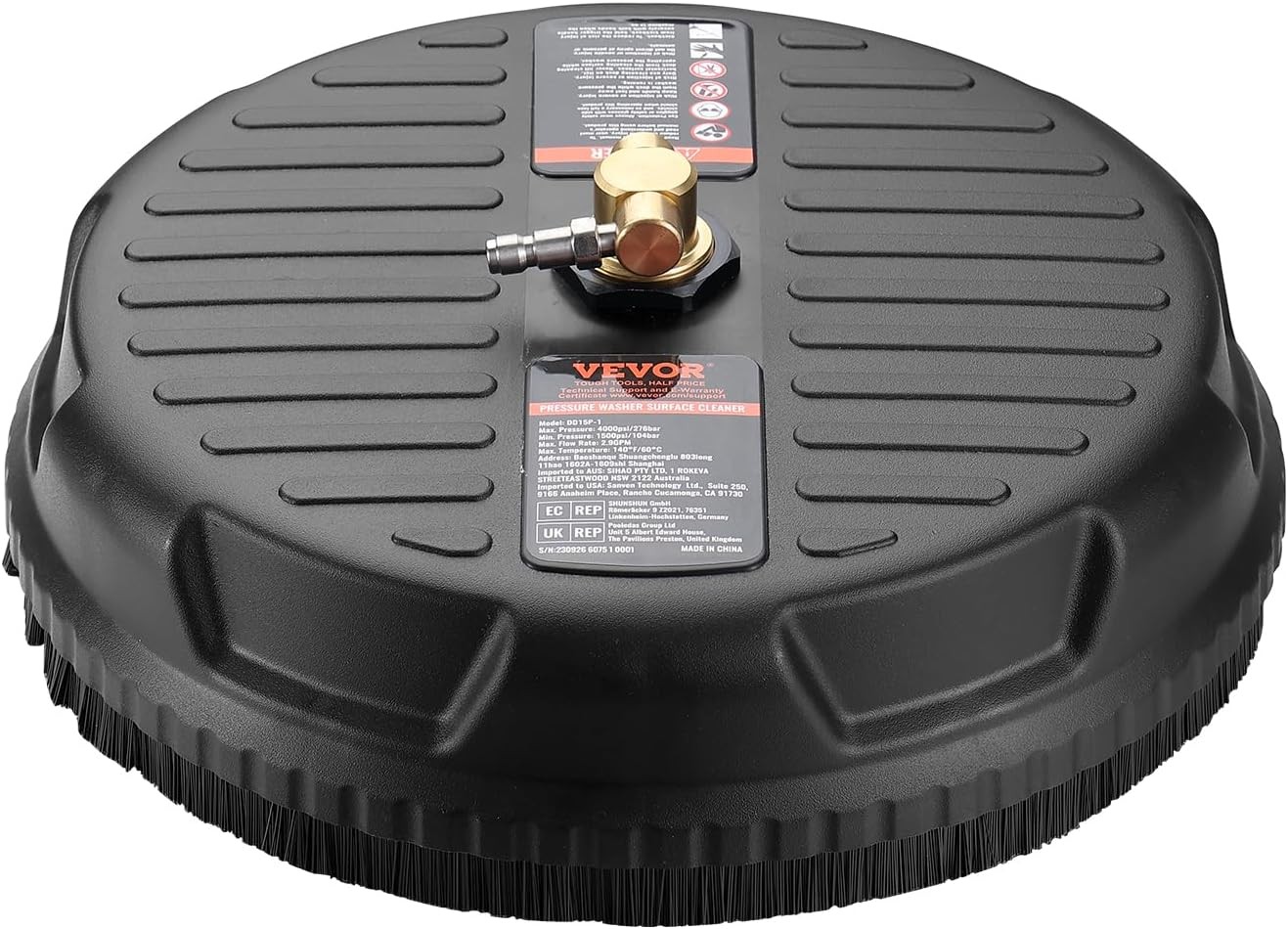 VEVOR 15 Inch Pressure Washer Surface Cleaner, 4000 PSI Universal Power Washer A