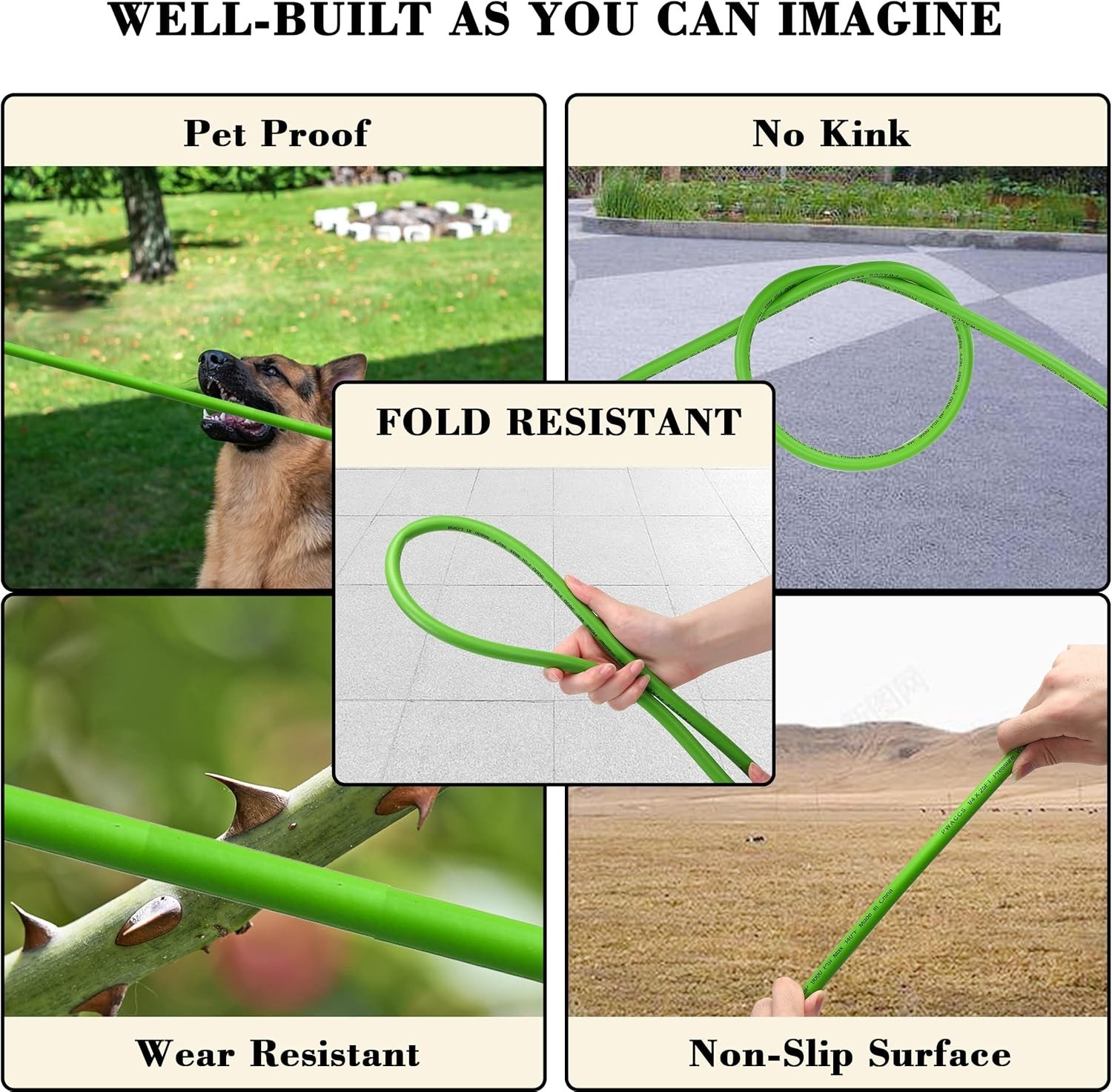 Pressure Washer Hose for Power Washer – 3600 PSI High Pressure Replacement Ho…