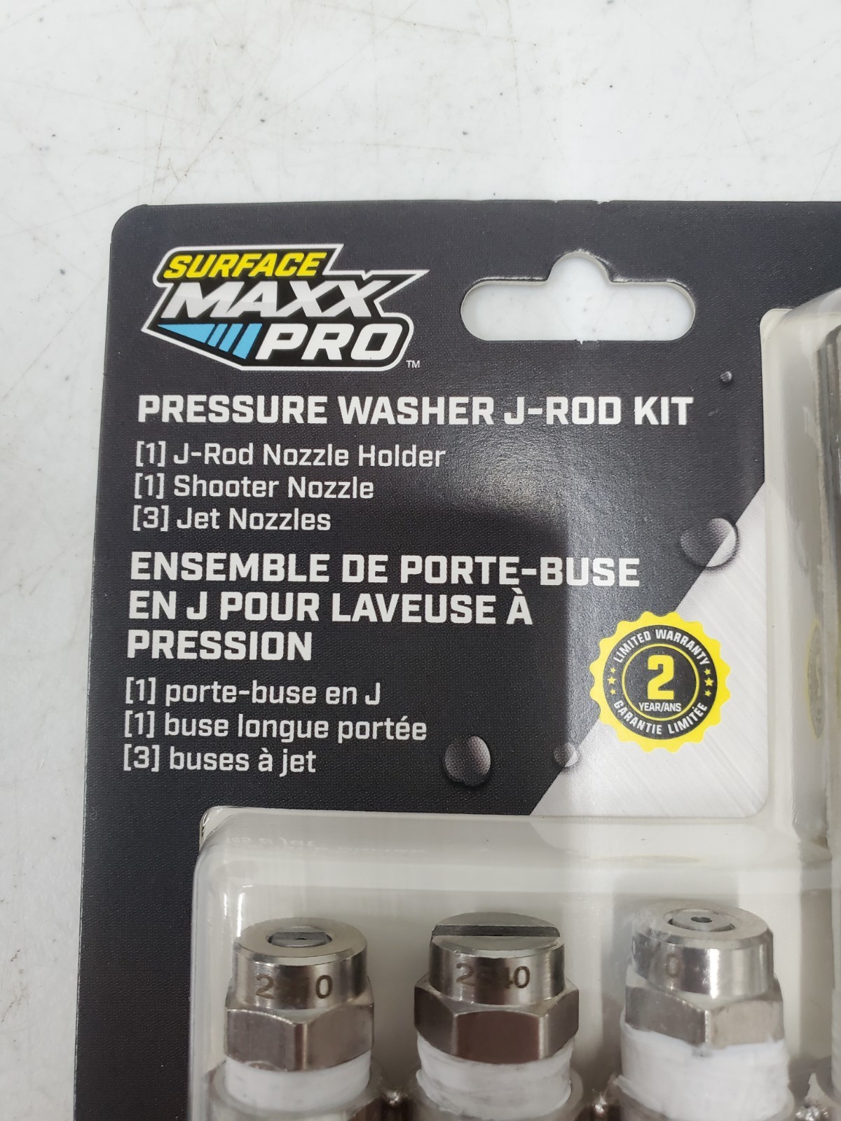 Surface Maxx Pro Pressure Washer J-Rod Nozzle Kit 6305862 – NEW (134384-1 E U33)