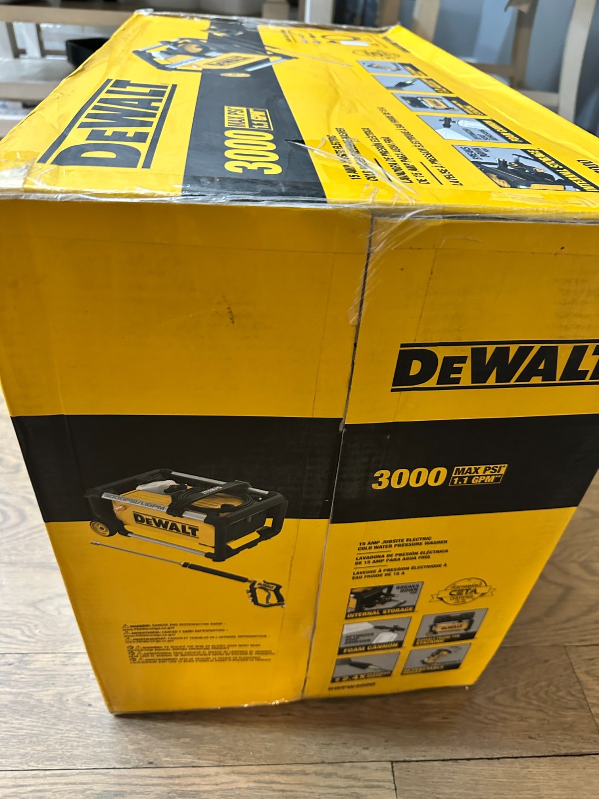 *NEW Dewalt DWPW3000 3000 PSI Cold Water Electric Pressure Washer 1.1 GPM 15 amp