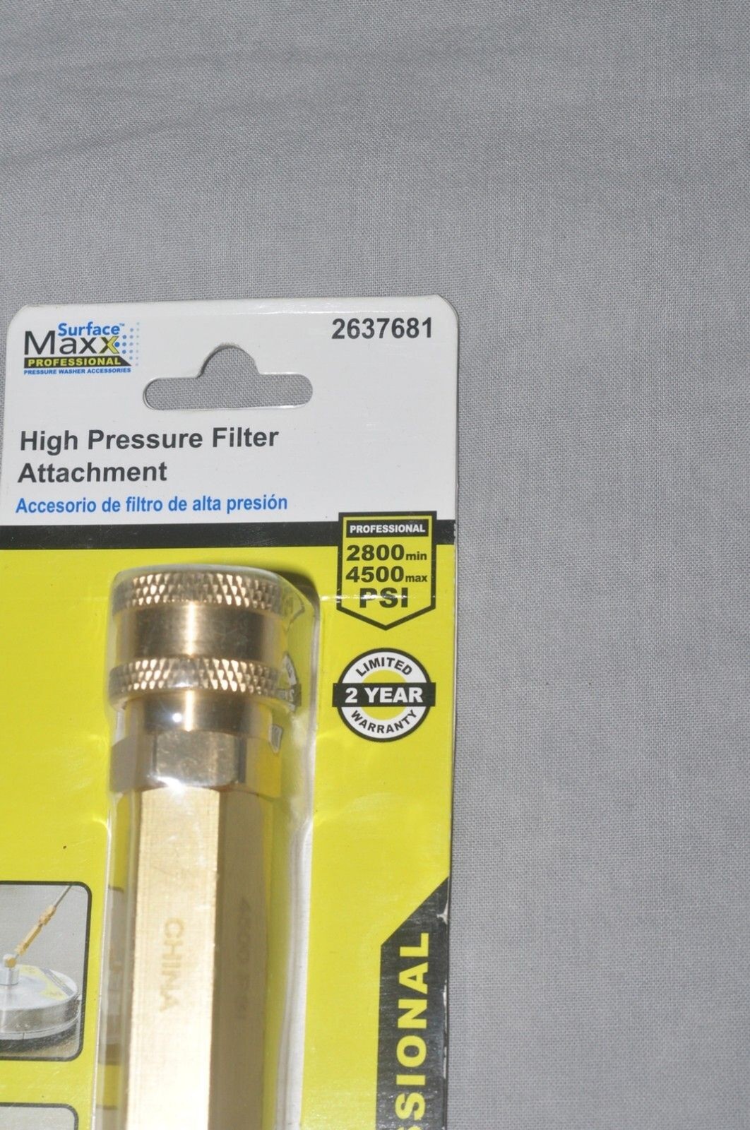 Surface Maxx High Pressure Filter Attachment 1/4″ QD Fitting – 4 PACK