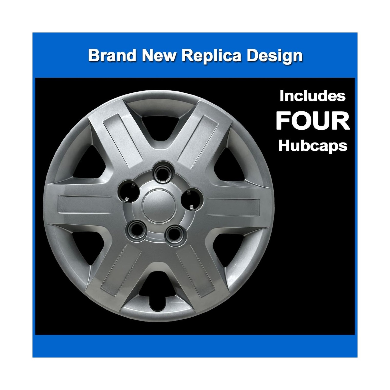 Premium Replica Hubcap Set, Fits Dodge Caravan 2008-2013, Replacement 16-inch…