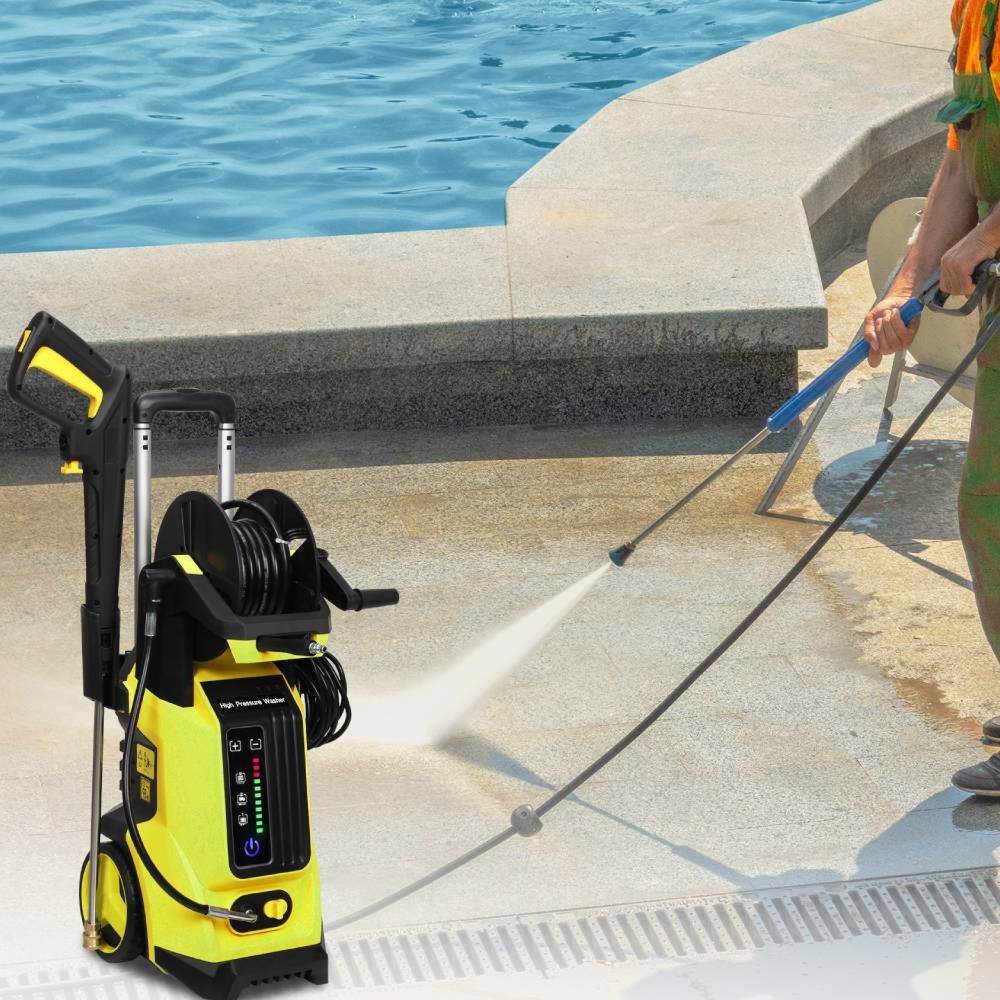 Powerful Electric High Pressure Washer 3800PSI Max 2.6 GPM Power Washer 1800W
