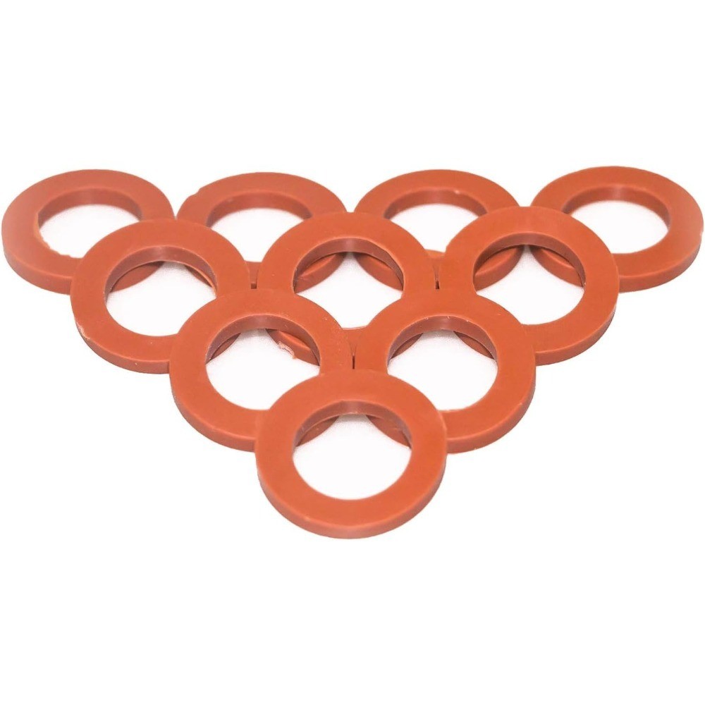 Garden Hose Washer Rubber, Heavy Duty Red Rubber Washer Fit All Standard 3/4