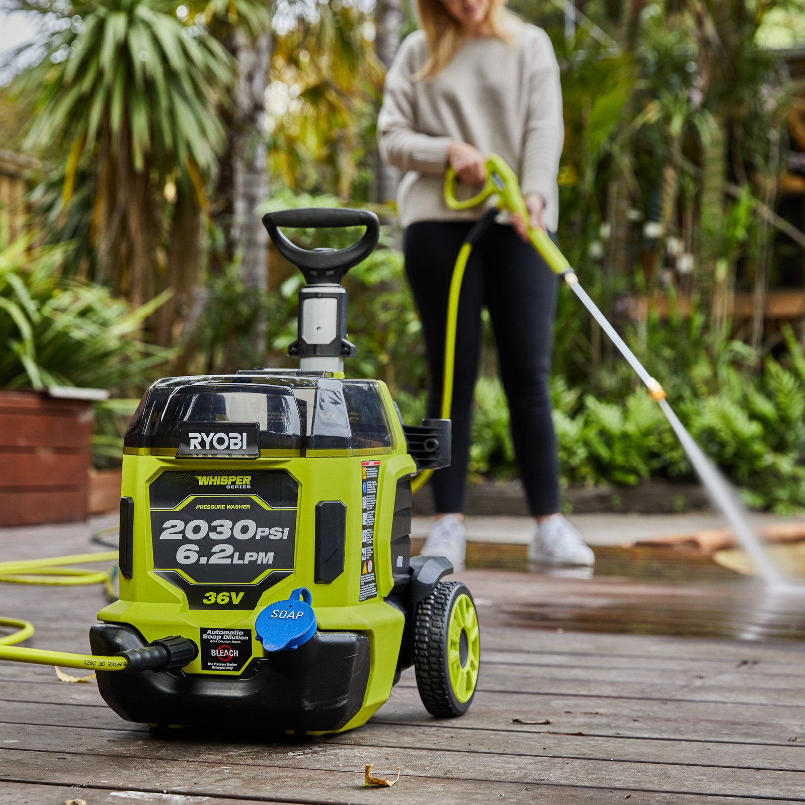 Ryobi 36V HP 6.0Ah 2030 PSI Pressure Washer Kit