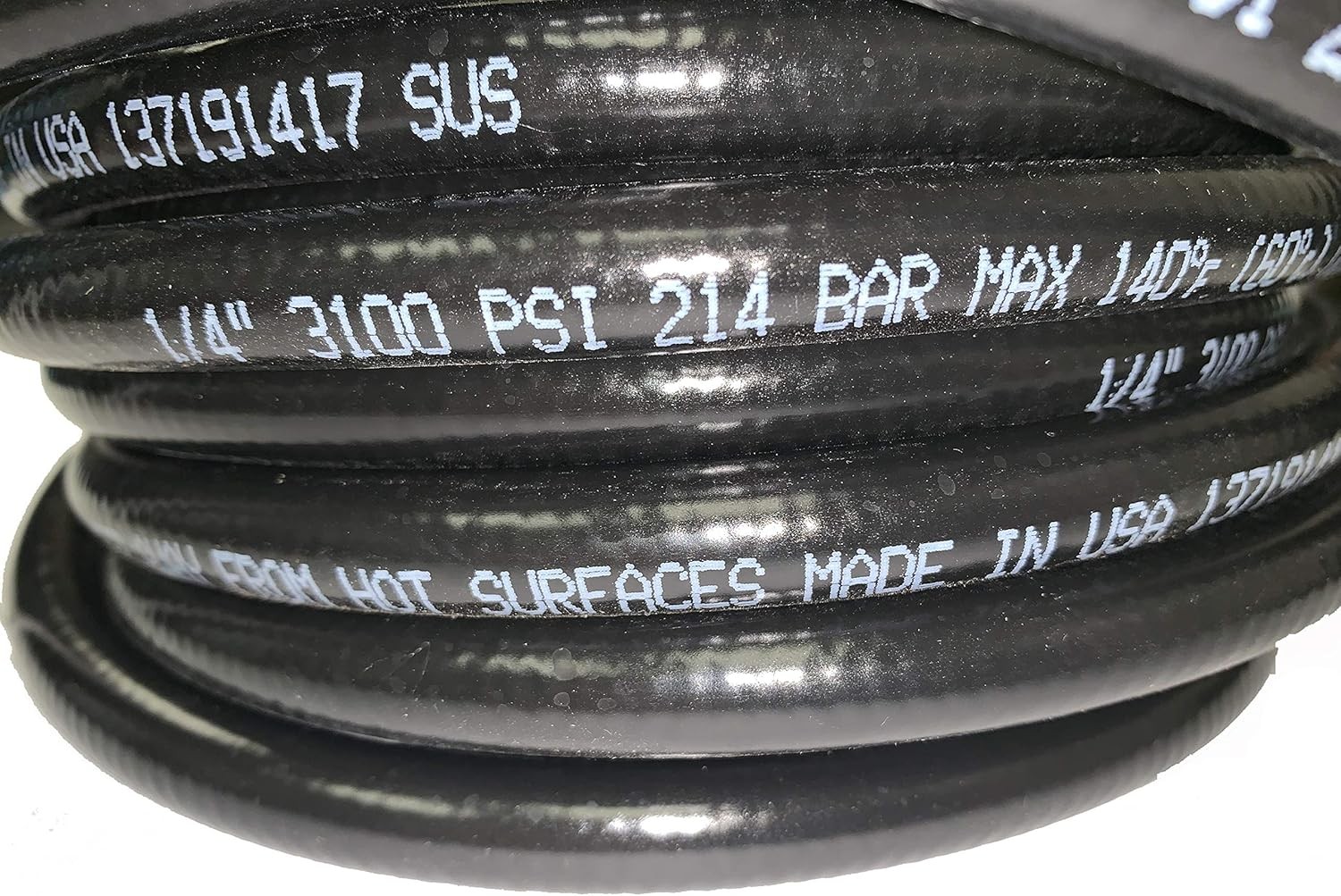 Pressure Washer Hose 25FT 3100 PSI M22 14mm for Craftsman Generac USA Made