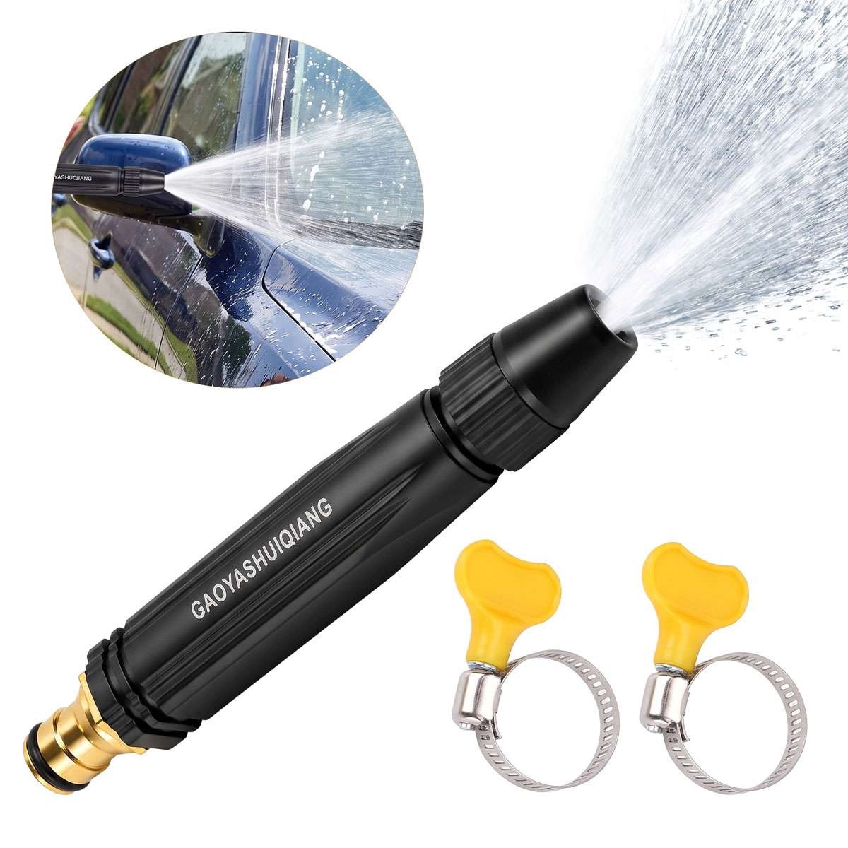 High Pressure Water Gun Hose Nozzle Spray for Car Wash Garden Pressure Booster