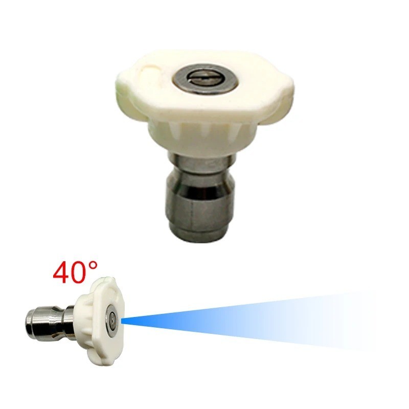 1/4 Inch Pressure Washer Spray Nozzle Quick Connect Tip 0-60 Degree Cleaning