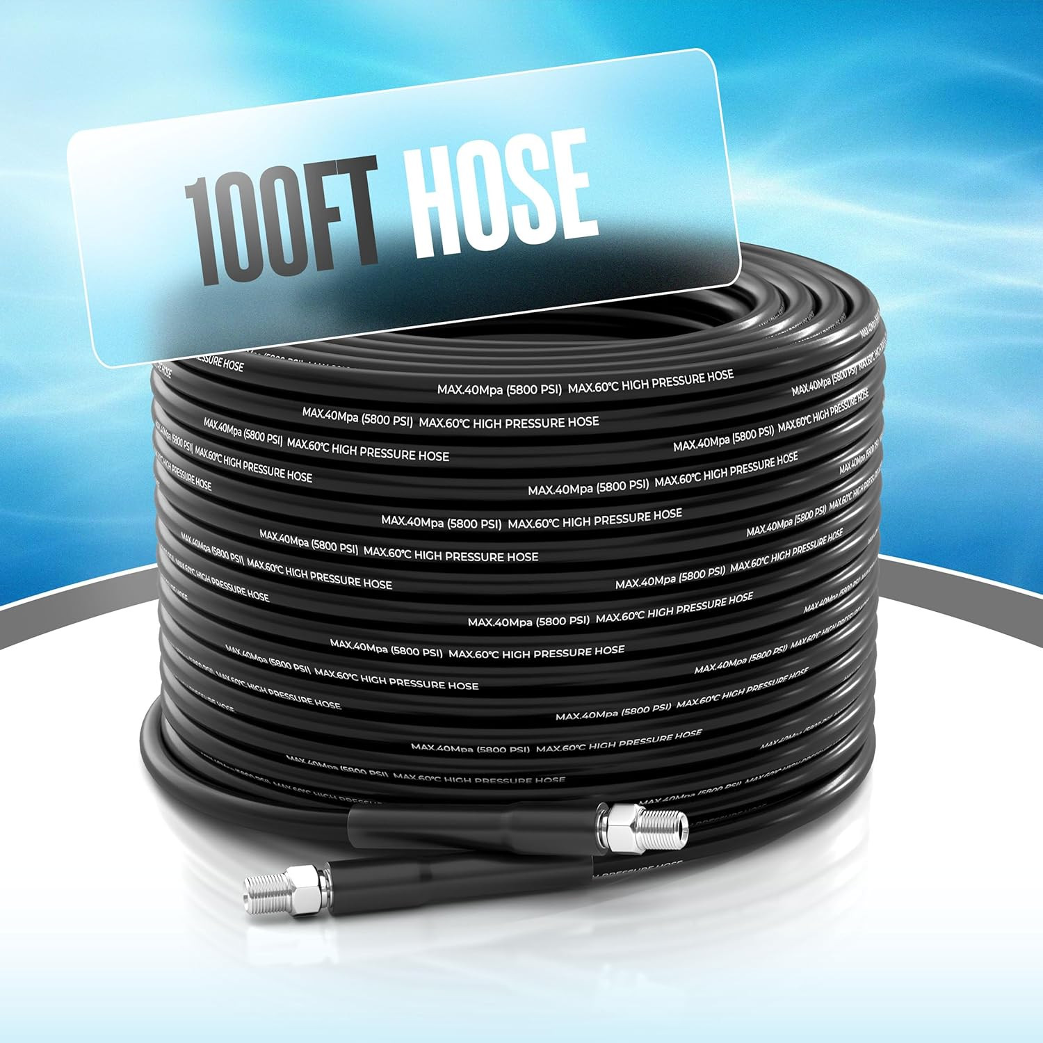 Houseables Hydro Jetter, Hydro Jet, Hydrojet, Sewer Jetter Kit for Pressure Wash