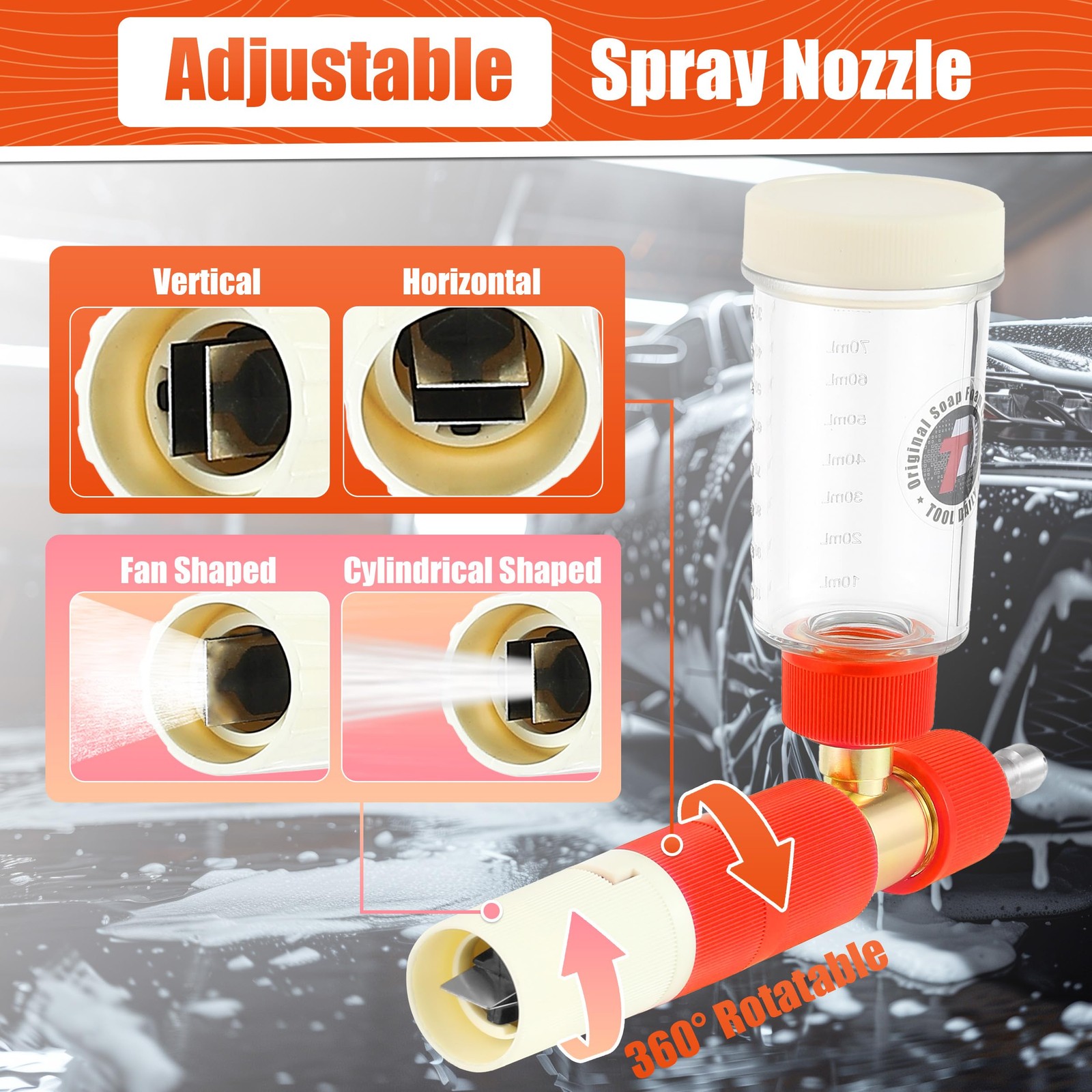 Tool Daily Pressure Washer Foam Cannon, Original Soap Foam Cannon for Car Was…