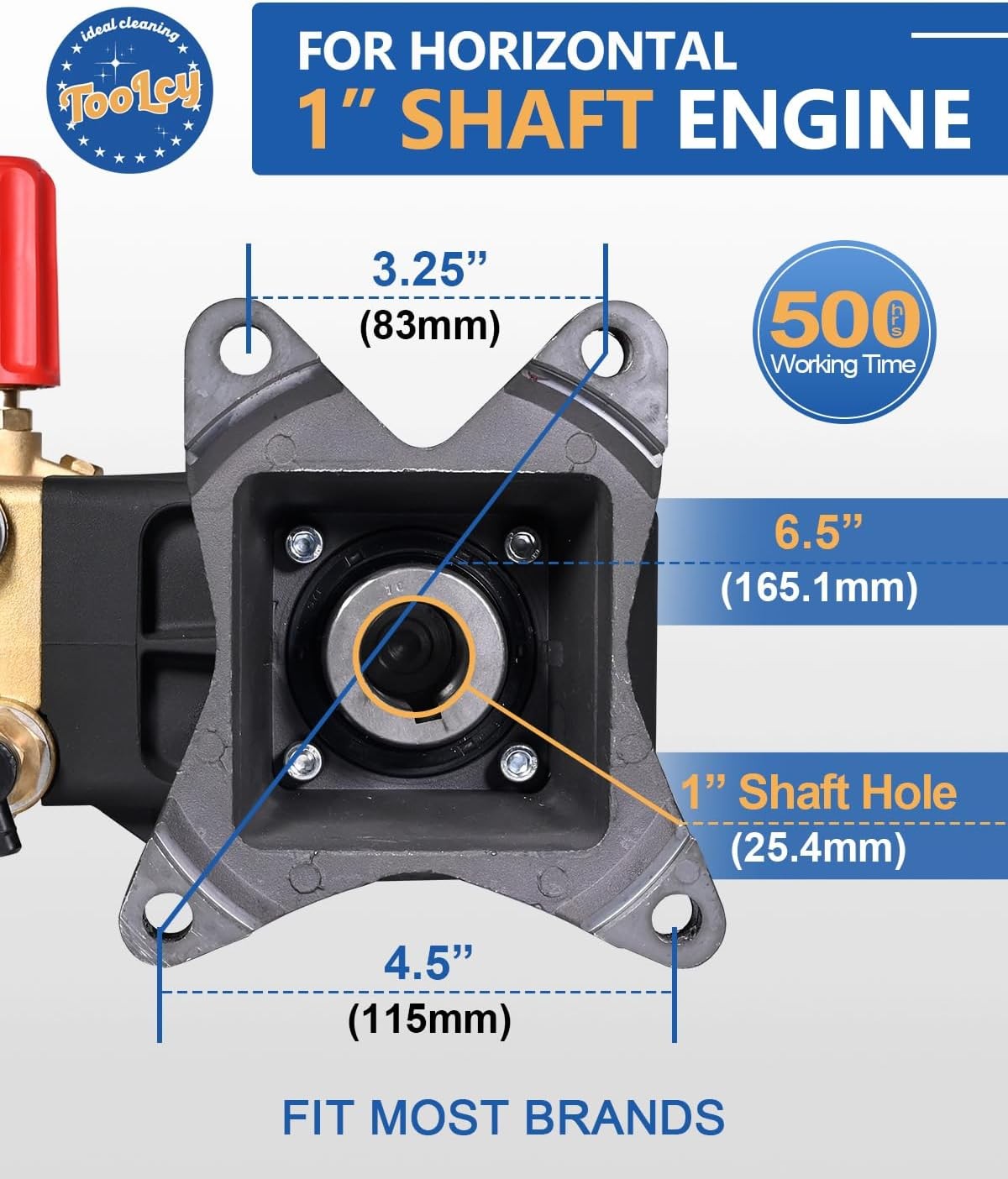 4400 PSI 4.2 GPM Horizontal Gas Pressure Washer Pump