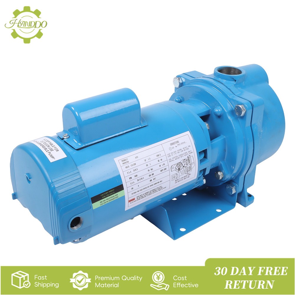 GT15 Self-Priming Centrifugal Water Well Irrigation Sprinkler Pump 115/230Volt