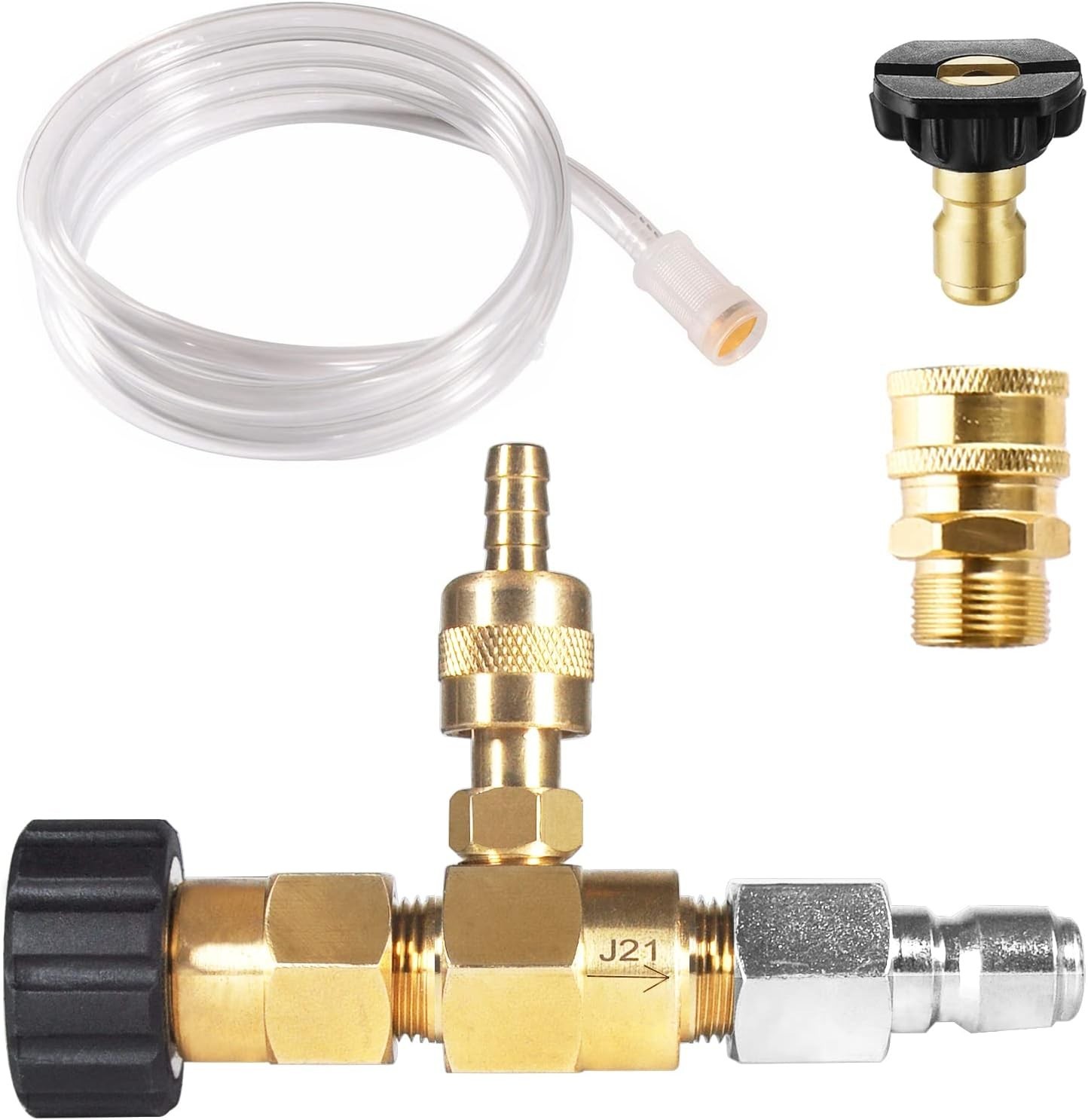 YAMATIC Adjustable Chemical Injector Kit for Pressure Washer,M22-14mm Connectors