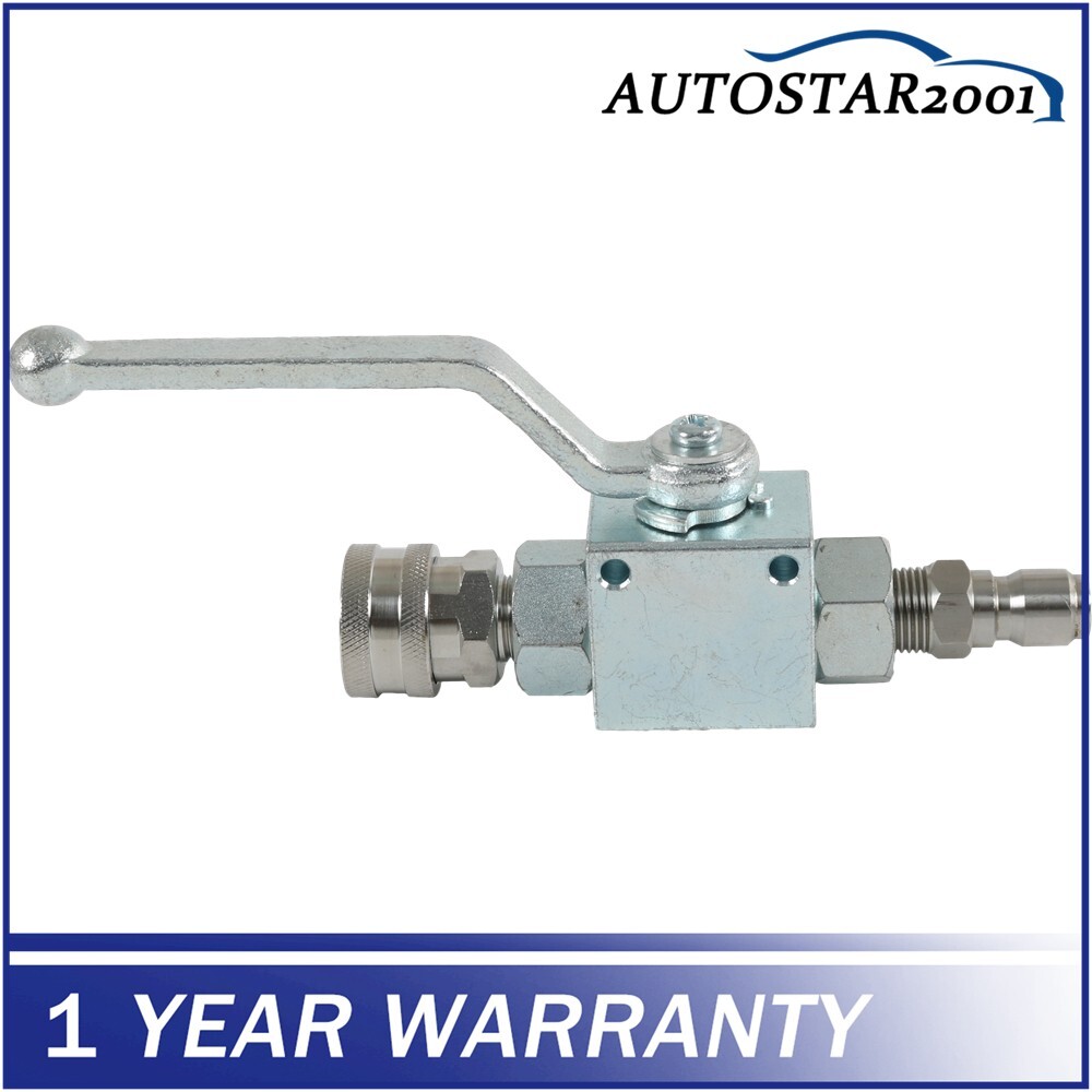 High Pressure Washer Ball Valve Steel Kit 4500 PSI 3/8 Inch Quick Connect NEW