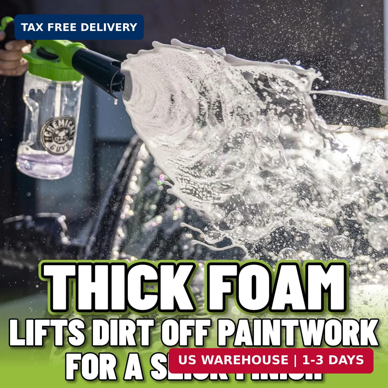 Chemical Guys TORQ Foam Blaster 6 – Foam Cannon Garden Hose Attachment, Easy to