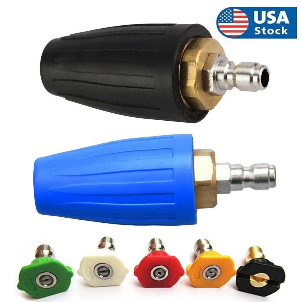 3600/4000PSI High Pressure Washer Rotating Turbo Nozzle Spray Tip 1/4″ 2.5~4 GPM