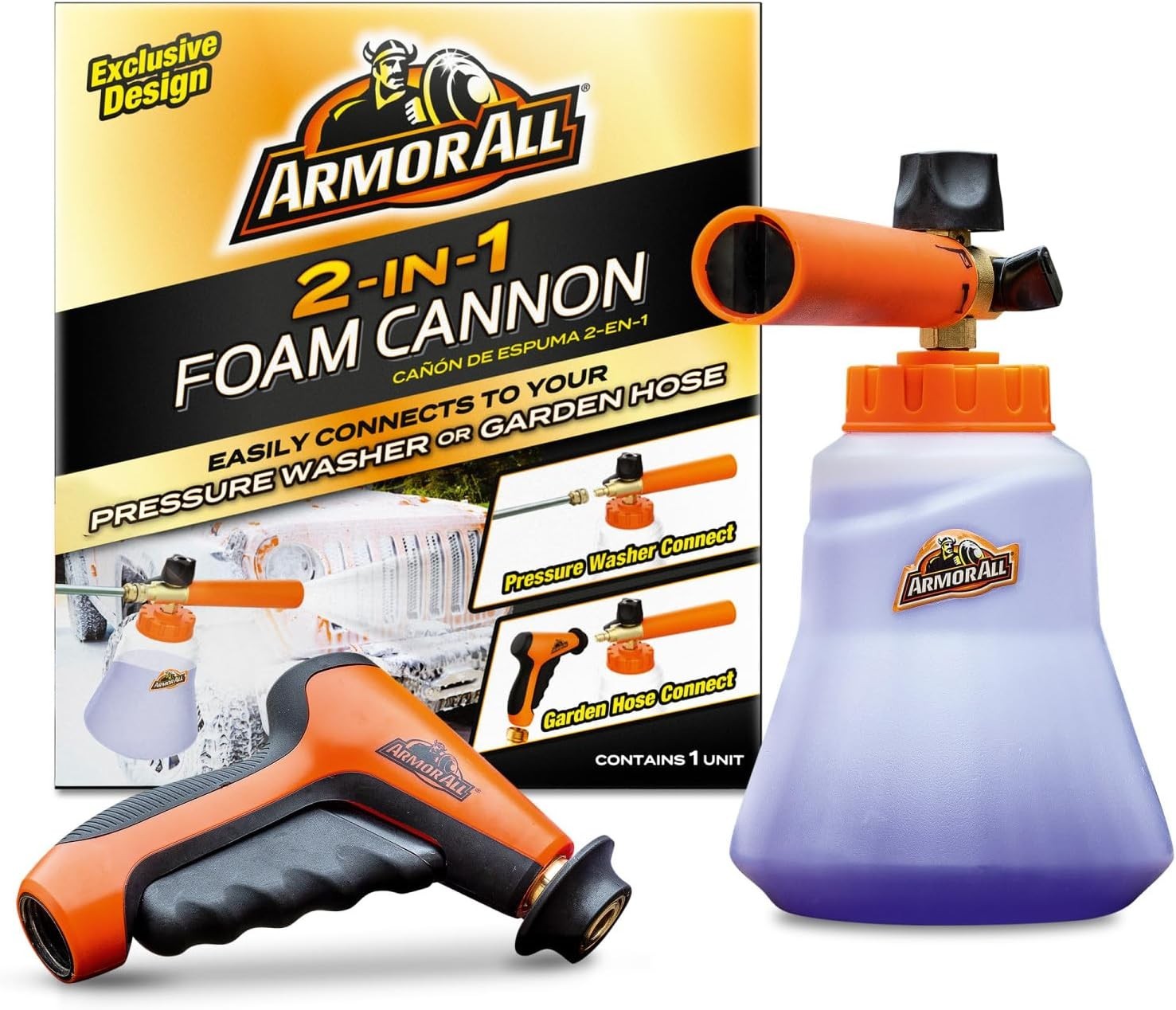Effortless Foam Cannon Car Wash Kit – Compatible with Hoses & Pressure Washers