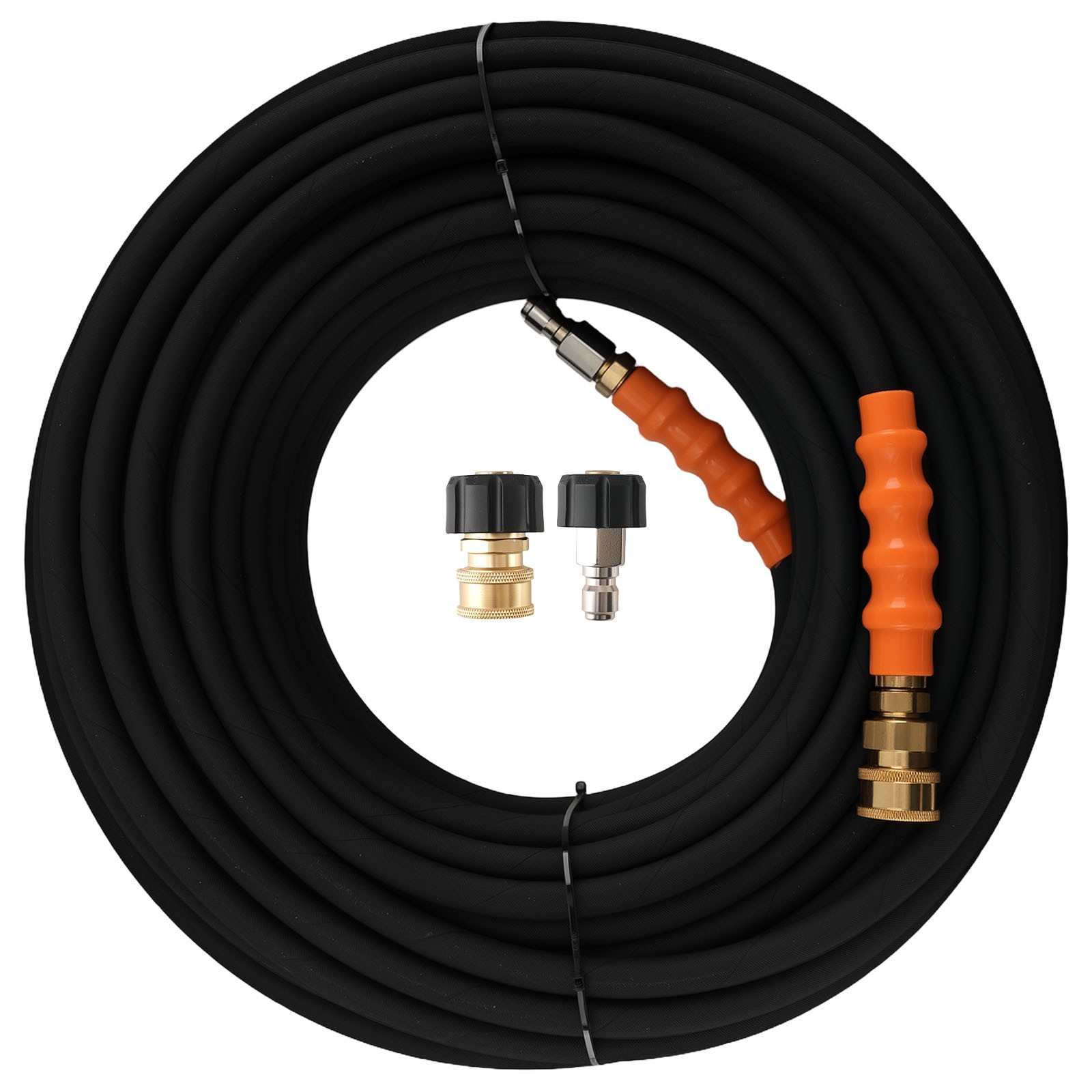 1/4″ Pressure Washer Hose 150 Feet 4200PSI Steel Braided Rubber Kink Resistant