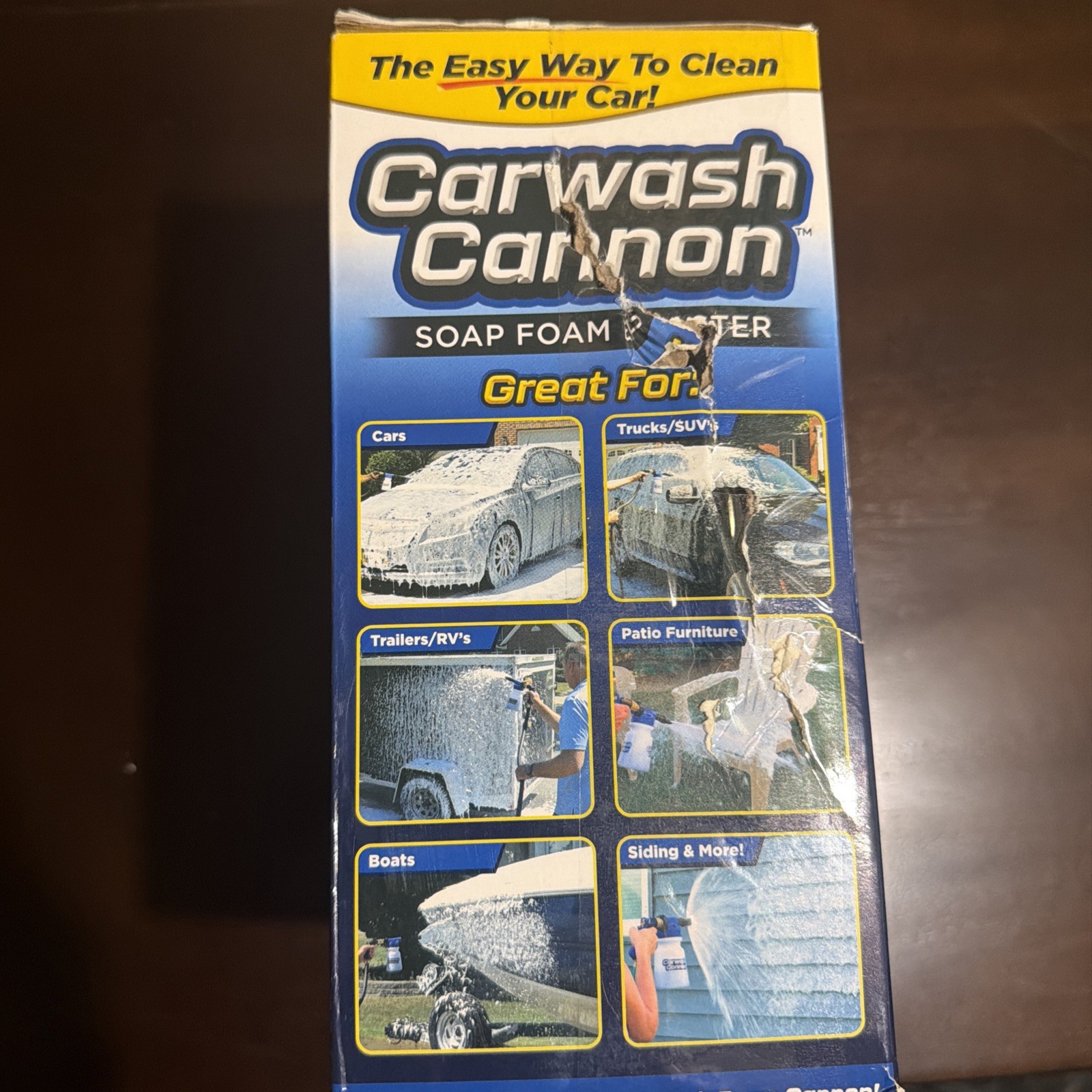 Car Wash Foam Cannon Soap Nozzle Spray Gun Hose Attachment High Pressure Blaster