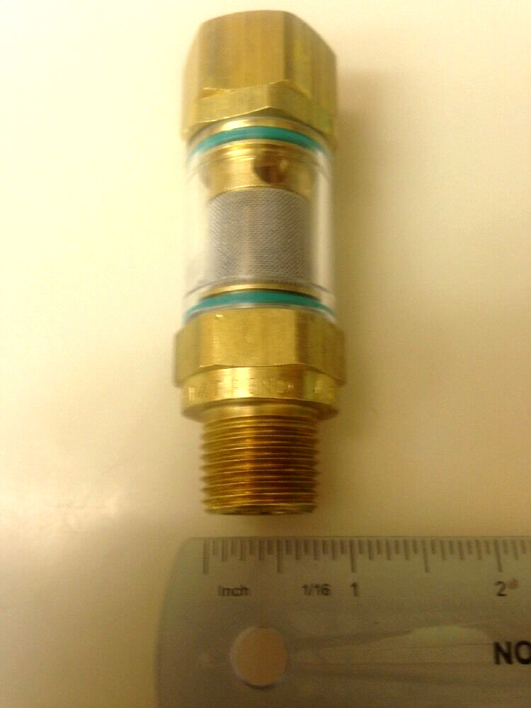 General Pump Clear View Pressure Washer Inlet Filter 1/2″ NPT x 3/4″ GH 100649