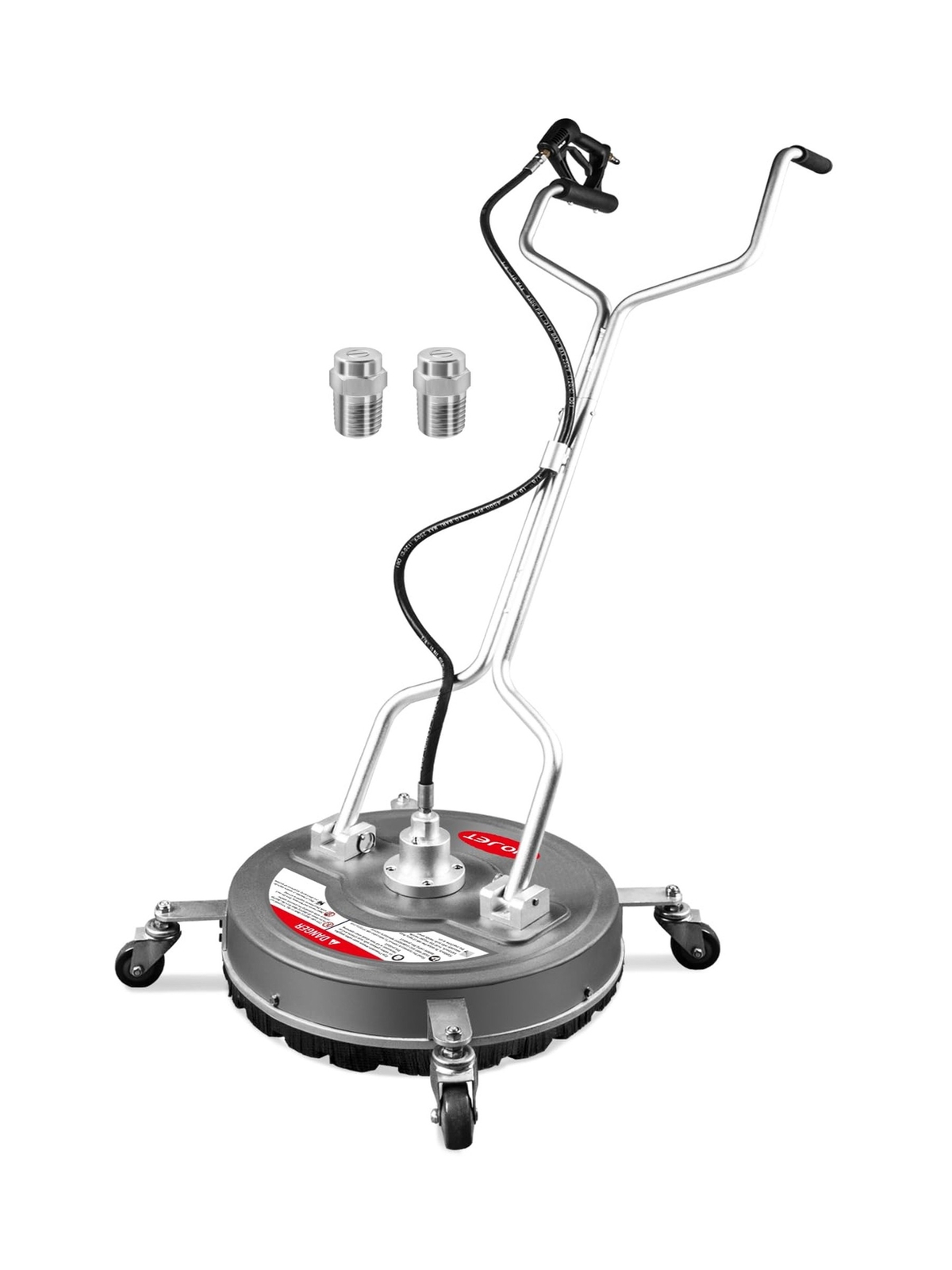 18” Pressure Washer Surface Cleaner with 4 Wheels & Dual Handles, 4500PSI