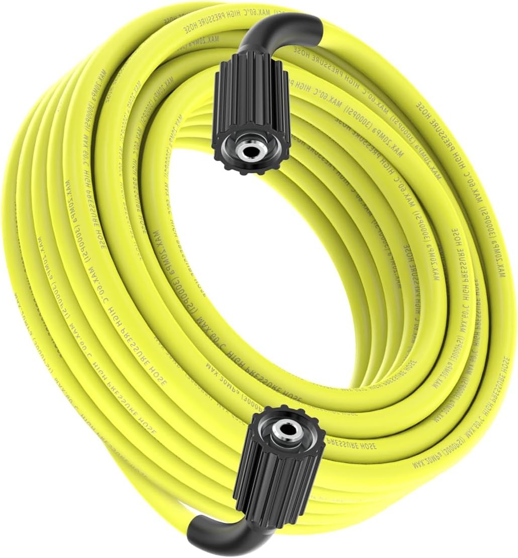 Flexible electric Pressure Washer Hose Kink Resistant Power Hose 35 FT x 1/4″